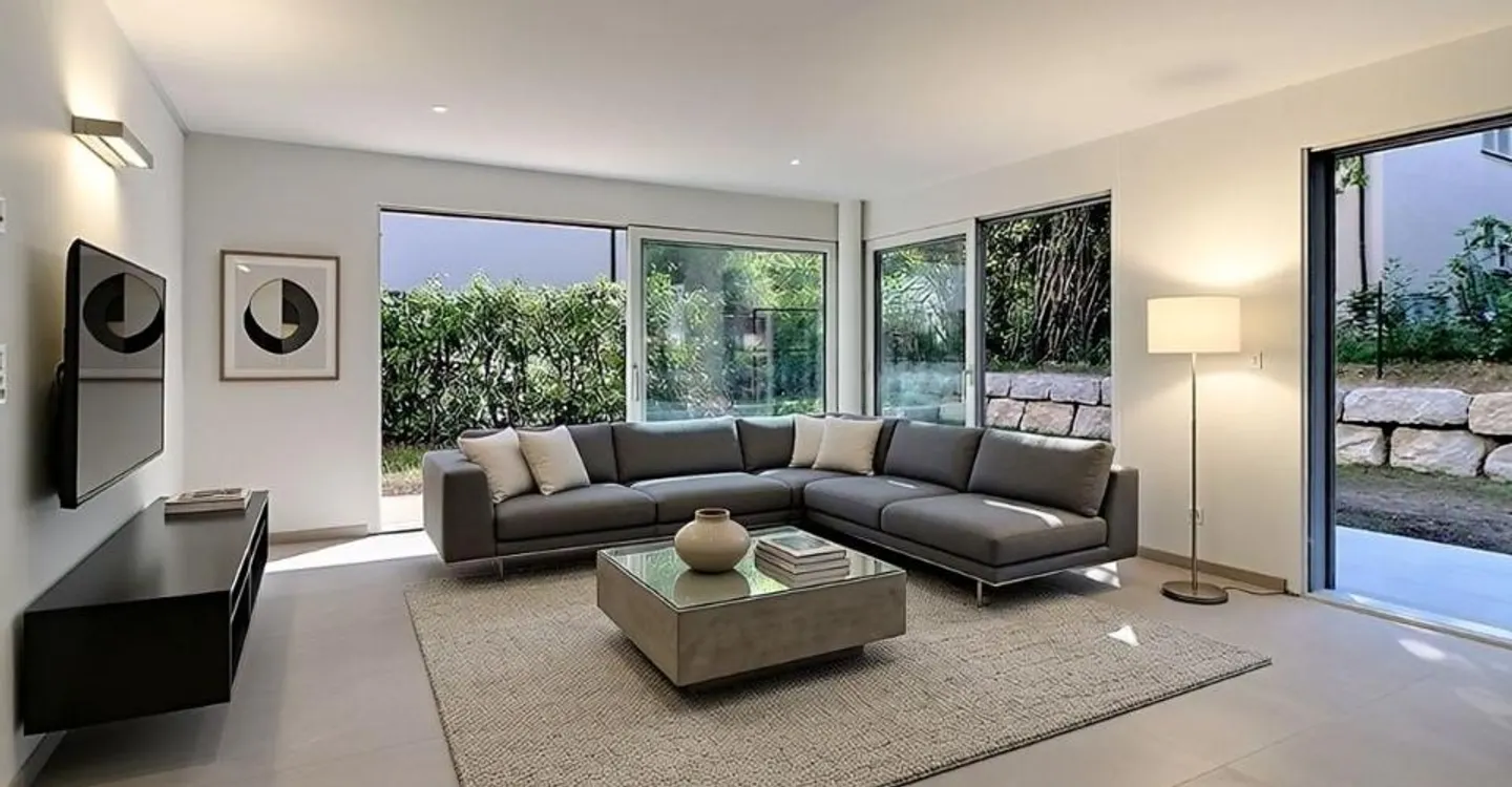 Rare opportunity! Magnificent new garden-level apartment, 3 bedrooms, very close to the center, in a completely quiet neighborhood! - Photo 2 of 4