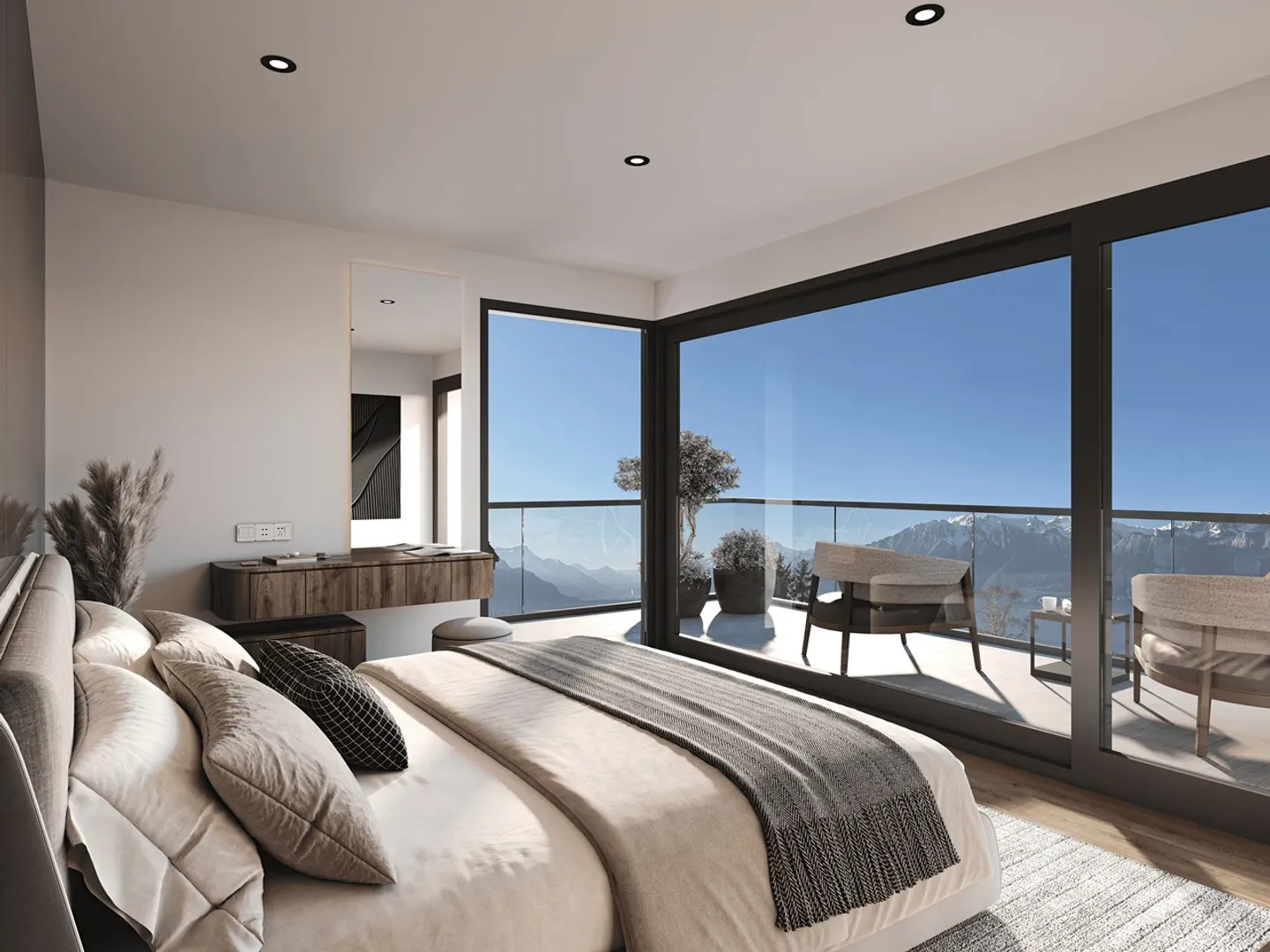 Neue 4.5-Zimmer-Wohnung mit Aussicht und hochwertiger Ausstattung - Résidence Bellavista - Foto 4 von 4