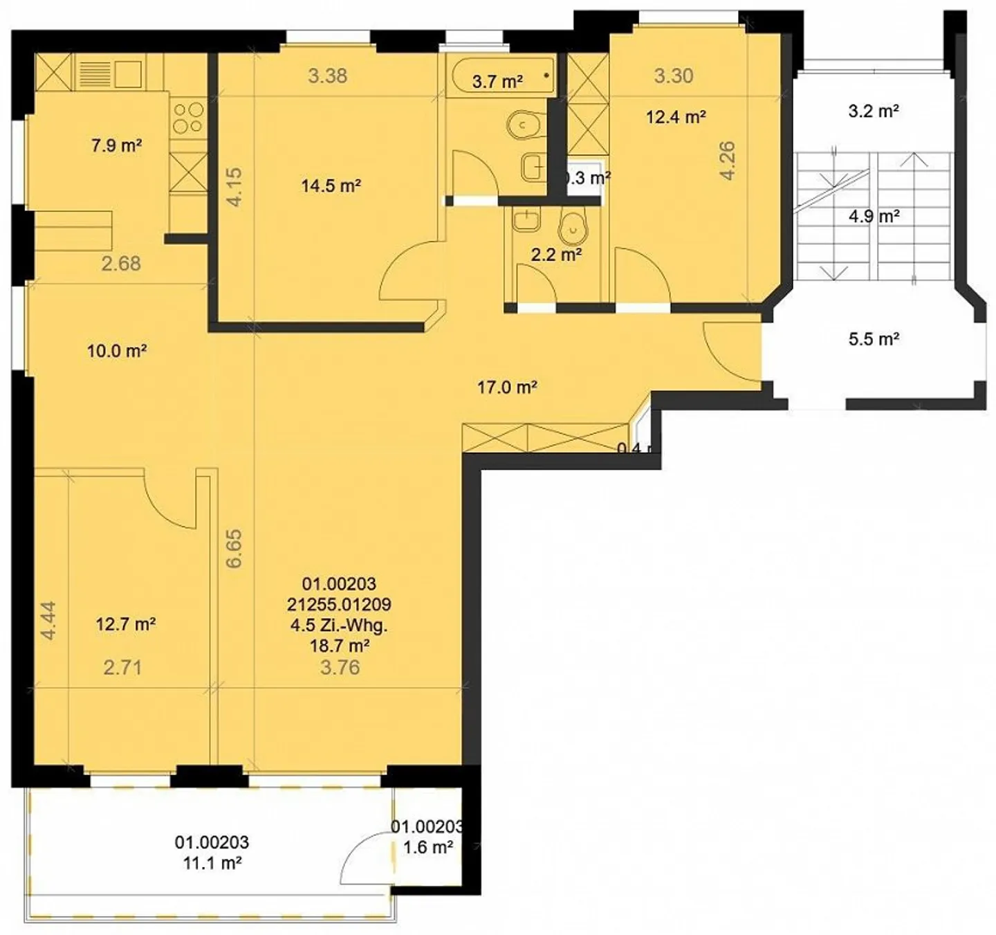 Modern 4.5-room apartment on the 1st floor with 101 m² - Photo 11 of 11