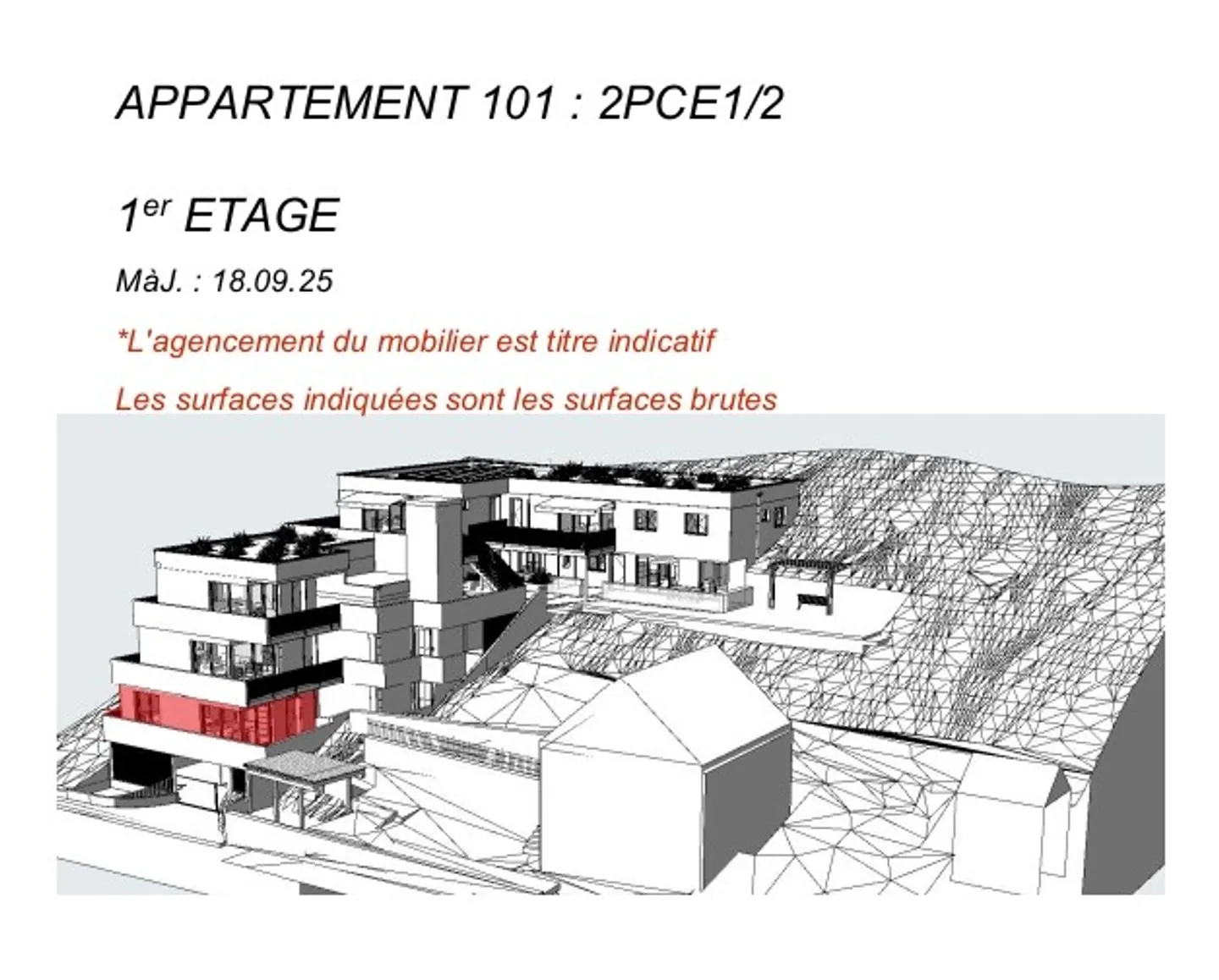2.5-room apartment with balcony in Salins - Photo 5 of 16