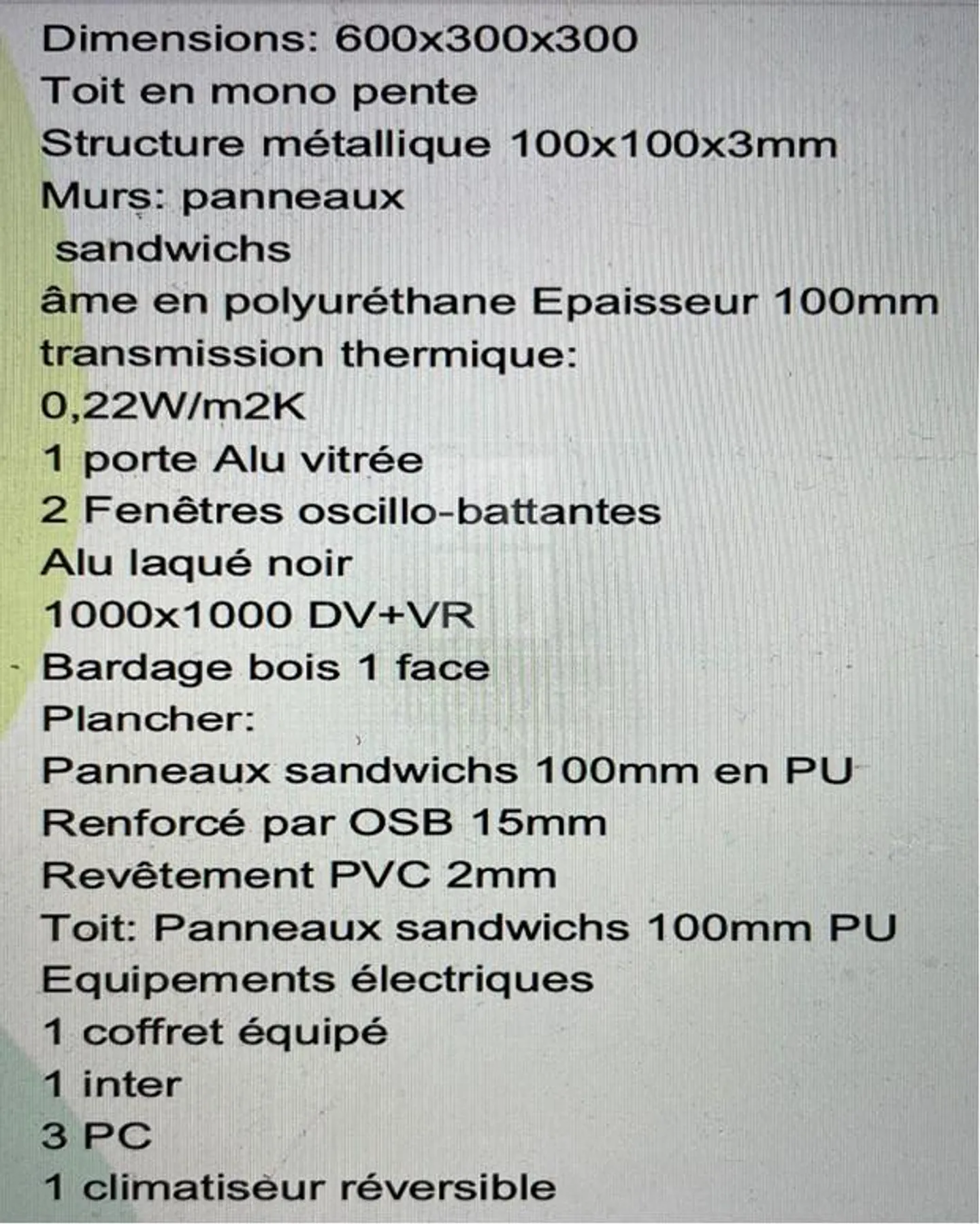 Bureau Modulaire avec Climatisation - Photo 2 sur 2