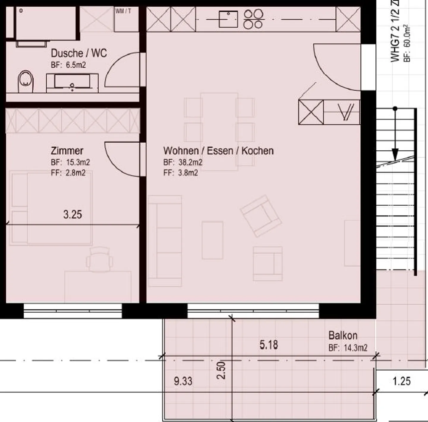 Charmante appartement neuf de 2,5 pièces en construction bois moderne - première occupation - Photo 2 sur 7