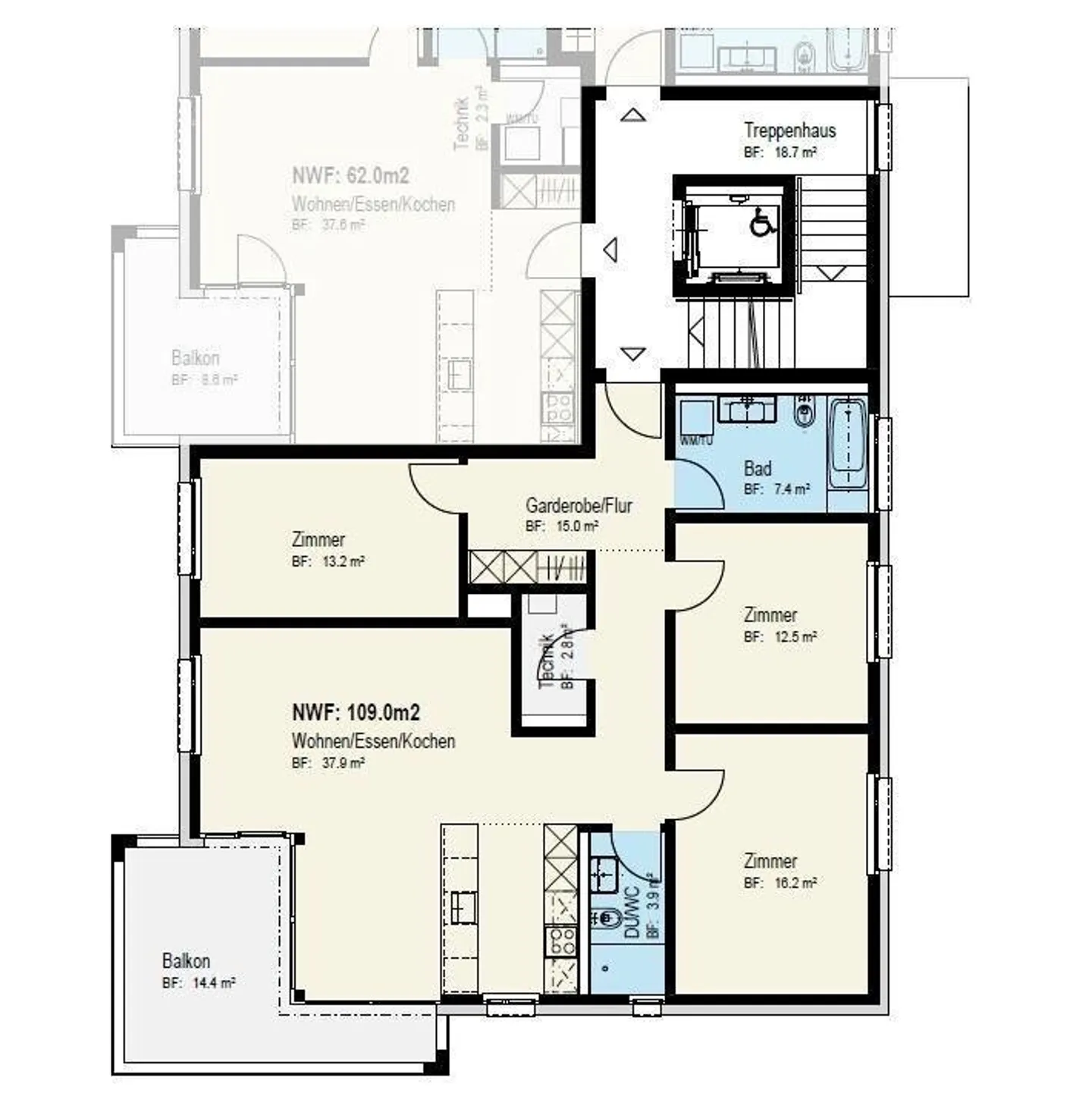 4 ½ Room Apartment, 9443 Widnau - Photo 8 of 8