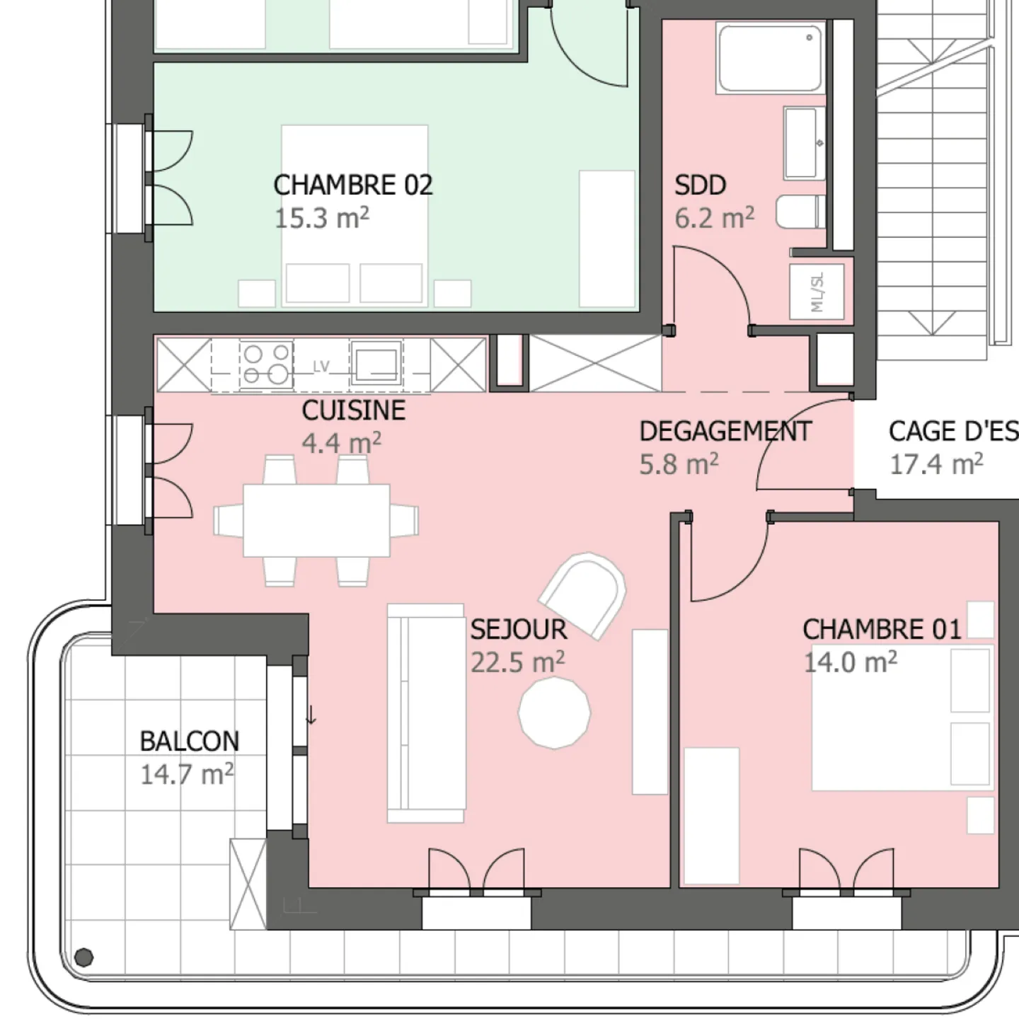 Appartement de luxe à Marly - Photo 7 sur 7
