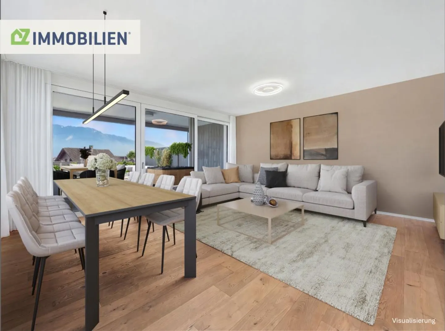 Stilvolles Penthouse mit grosser Terrasse - Foto 1 von 16