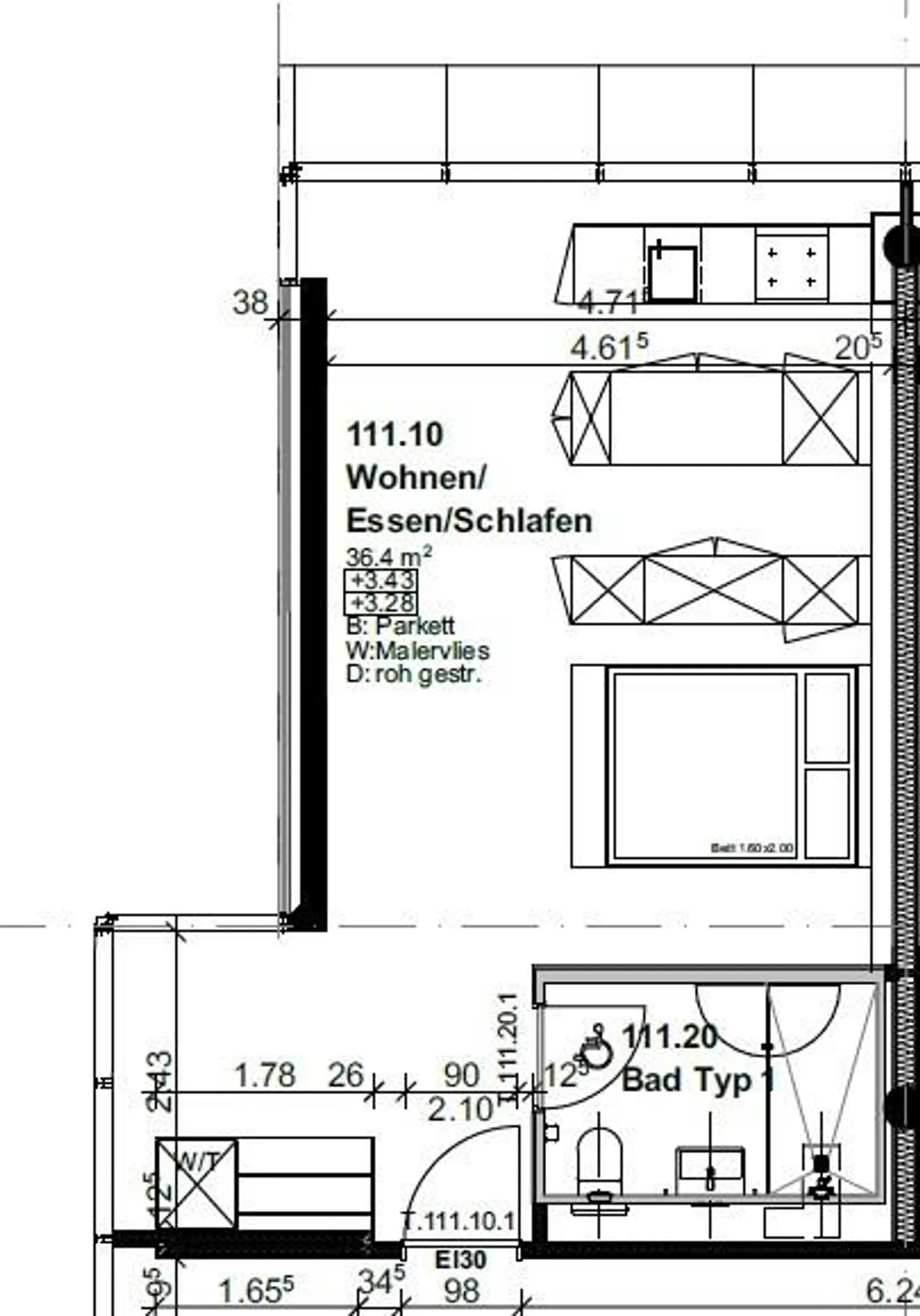 Wohnen im Sihlhof 2 - Singles aufgepasst! - Foto 5 di 5