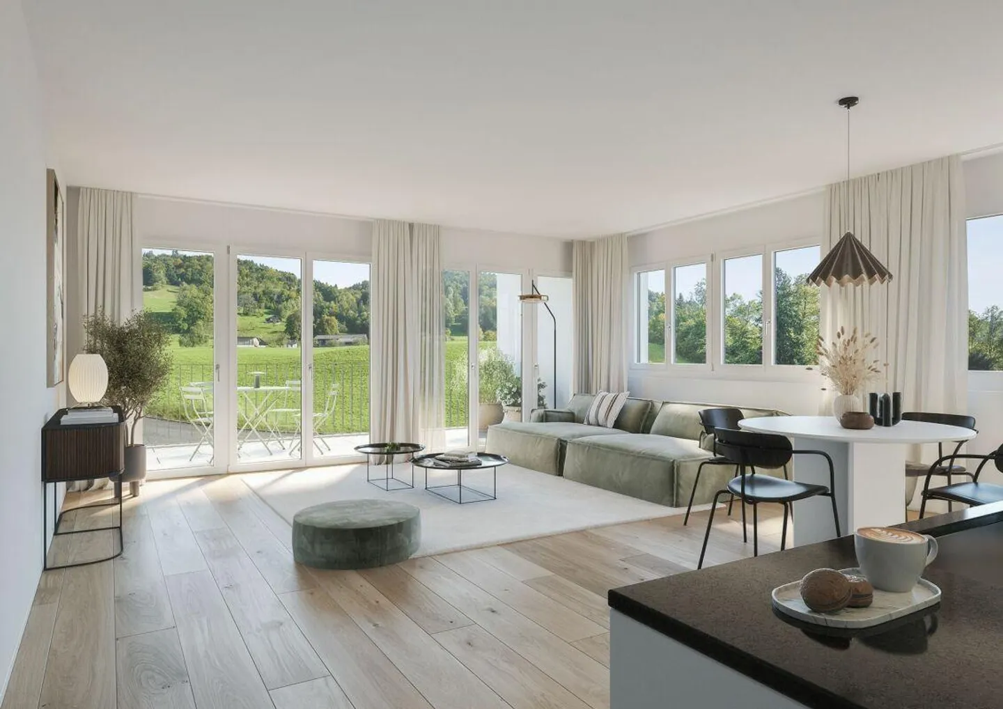 Moderner Duplex in Root - Foto 2 von 9
