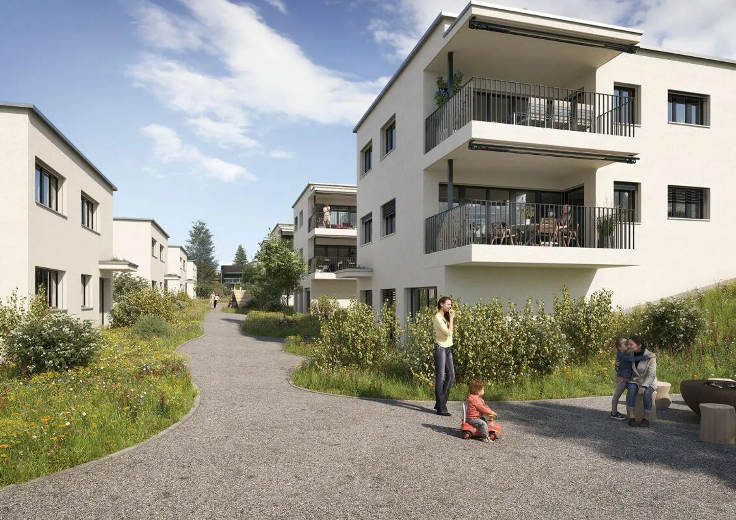 Moderner Duplex in Root - Foto 9 von 9