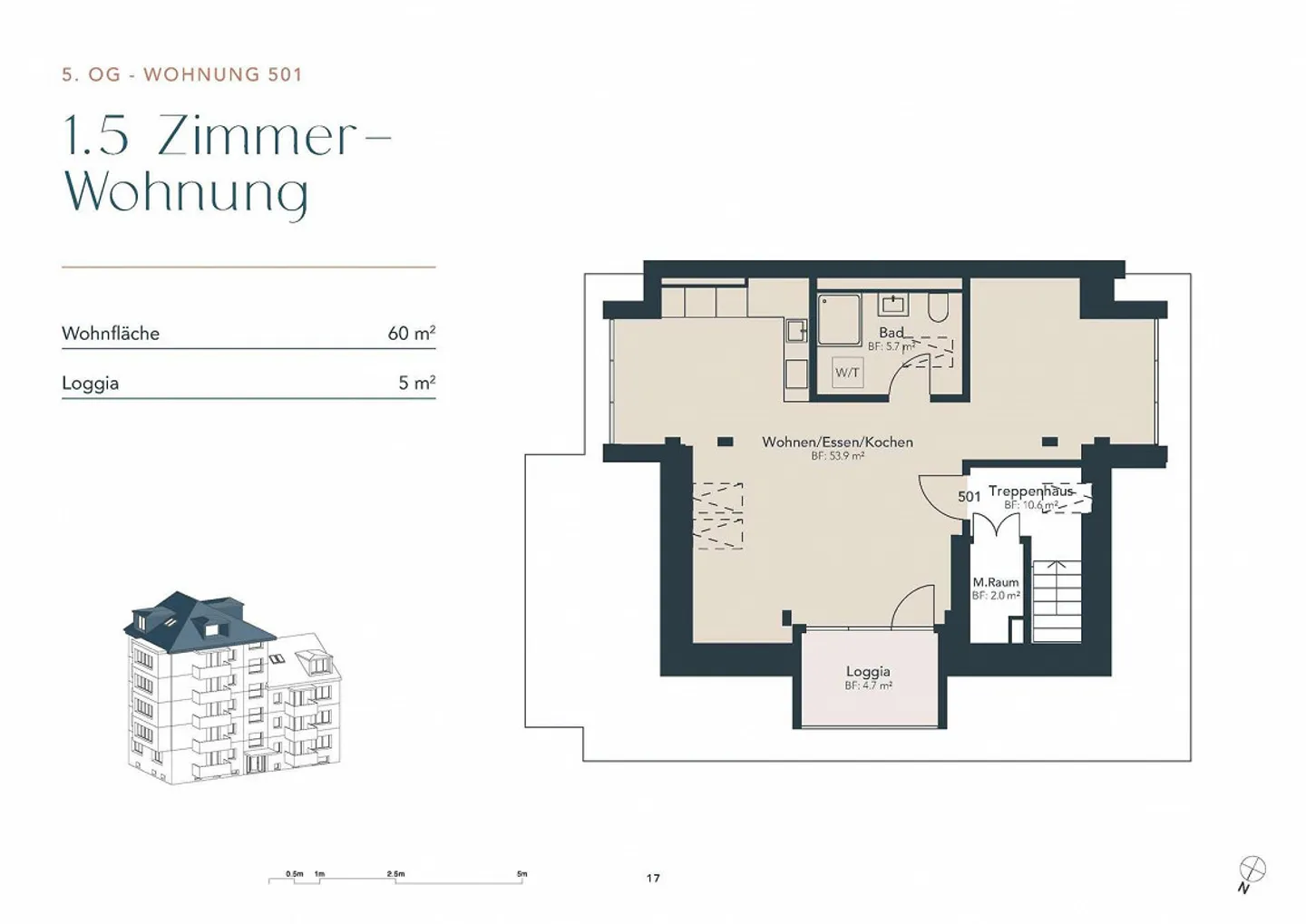 1.5-room attic apartment - Photo 10 of 10