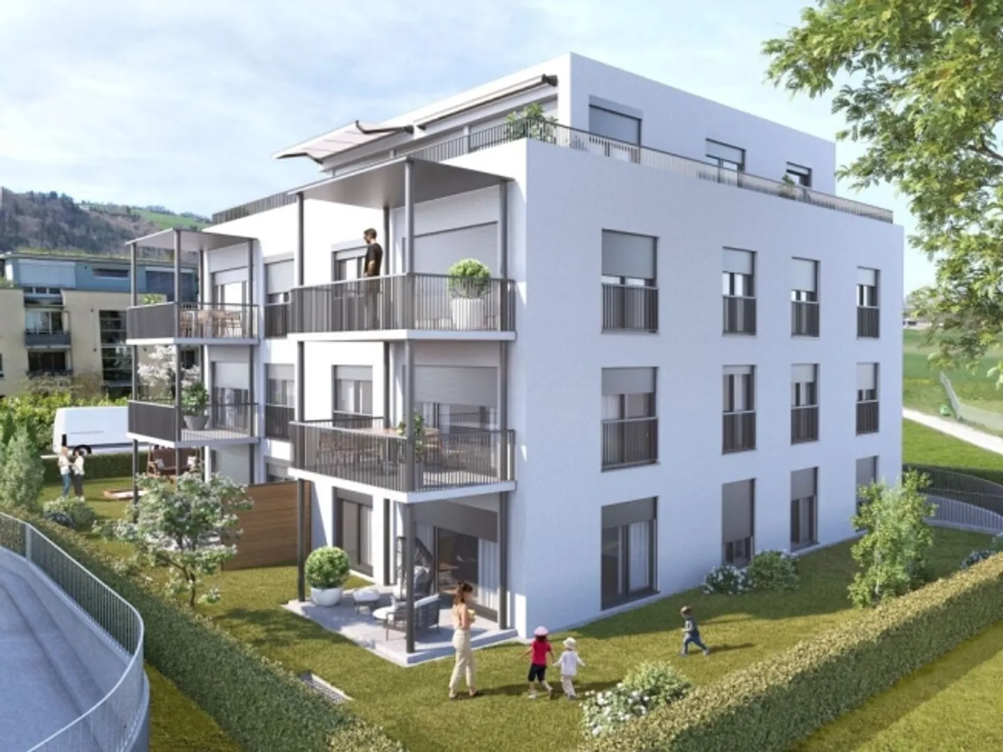 «3.5-Zimmer-Gartenwohnung mit Sitzplatz in Münsingen kaufen» - Foto 1 von 8