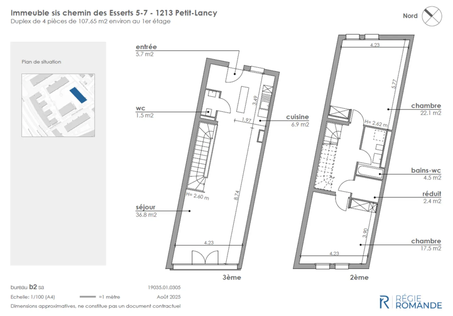 Superbe duplex rénové à Petit-Lancy - Photo 2 sur 2