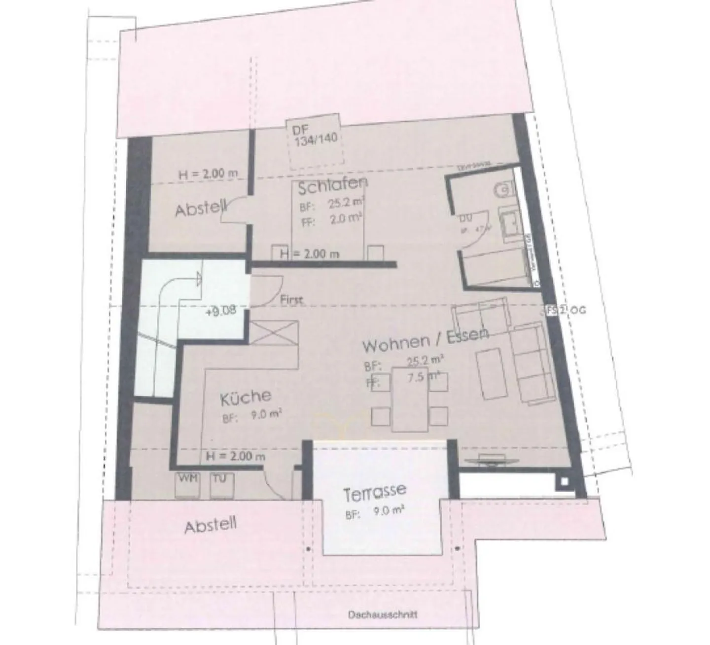 Saniertes 1.5-Zimmer-Dachloft mit sonnigem Balkon - Foto 5 von 5