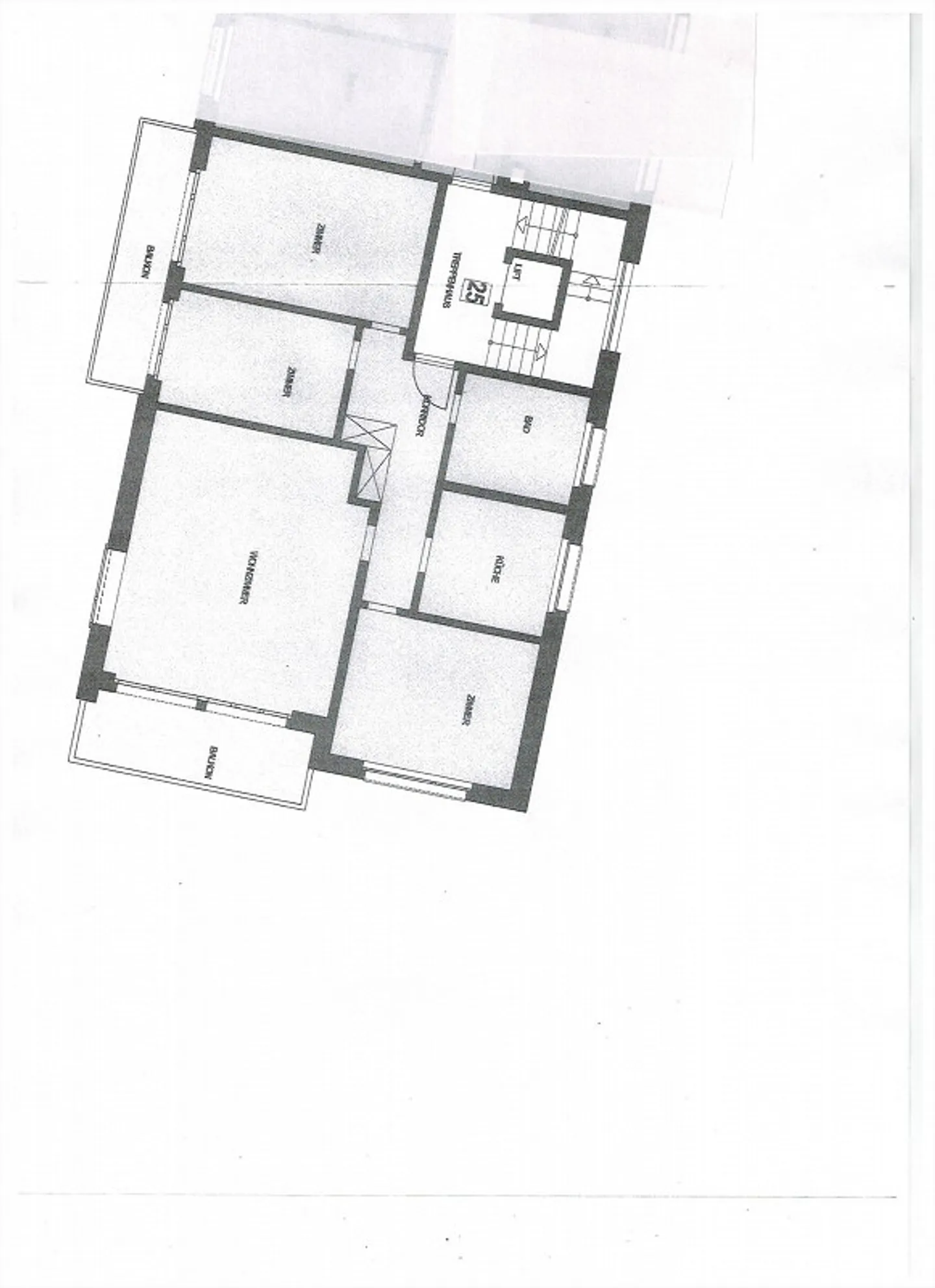 4.5 Zimmer Wohnung zu vermieten, zentral gelegen, in gutem Zustand - Foto 2 von 2