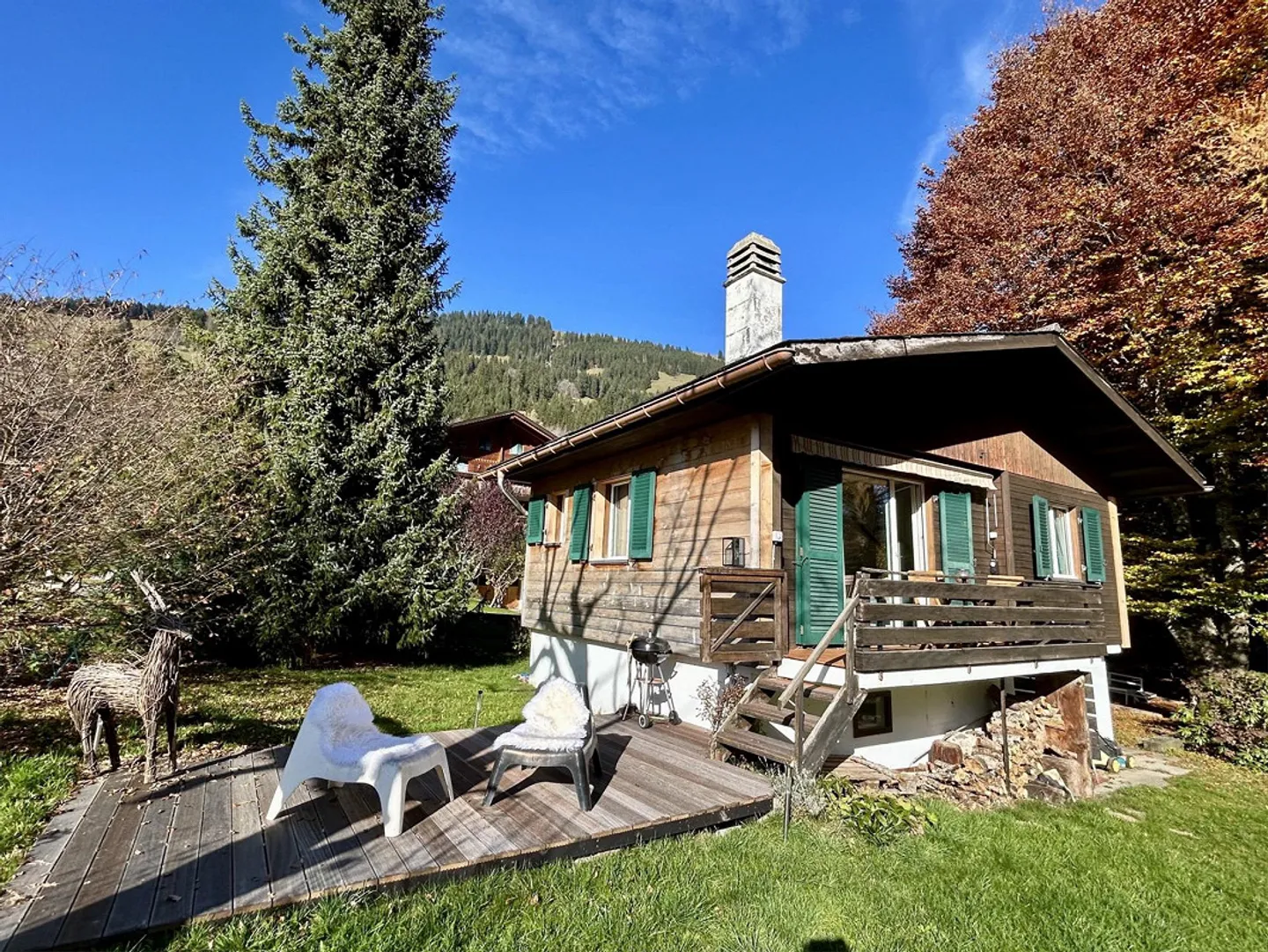 Gemütliches, freistehendes Zweitwohnsitz-Chalet im Dorf Rougemont - Foto 12 von 13
