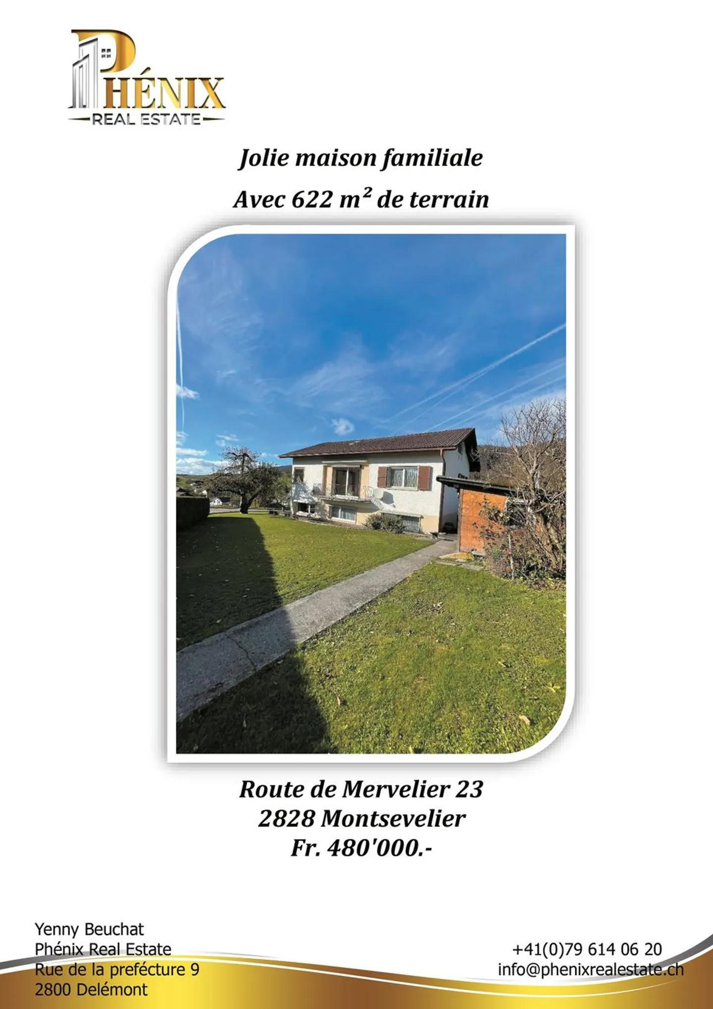 Charmante maison individuelle à Montsevelier - Photo 1 sur 7