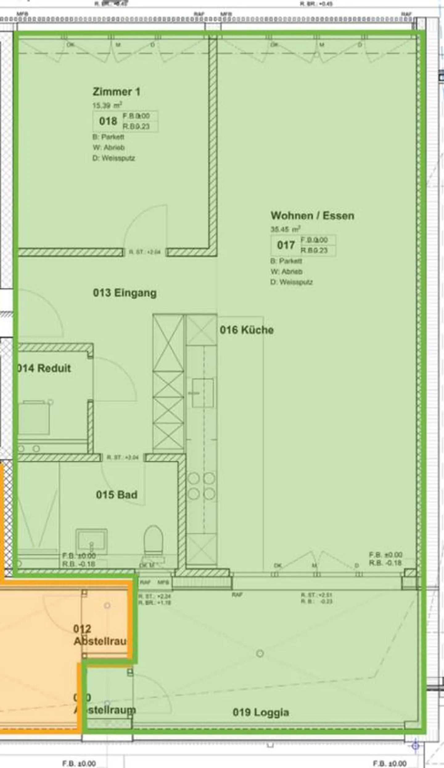 Grosszügige 2.5-Zimmer-Neubauwohnung an ruhiger Lage mit herrlichem... - Foto 6 di 6