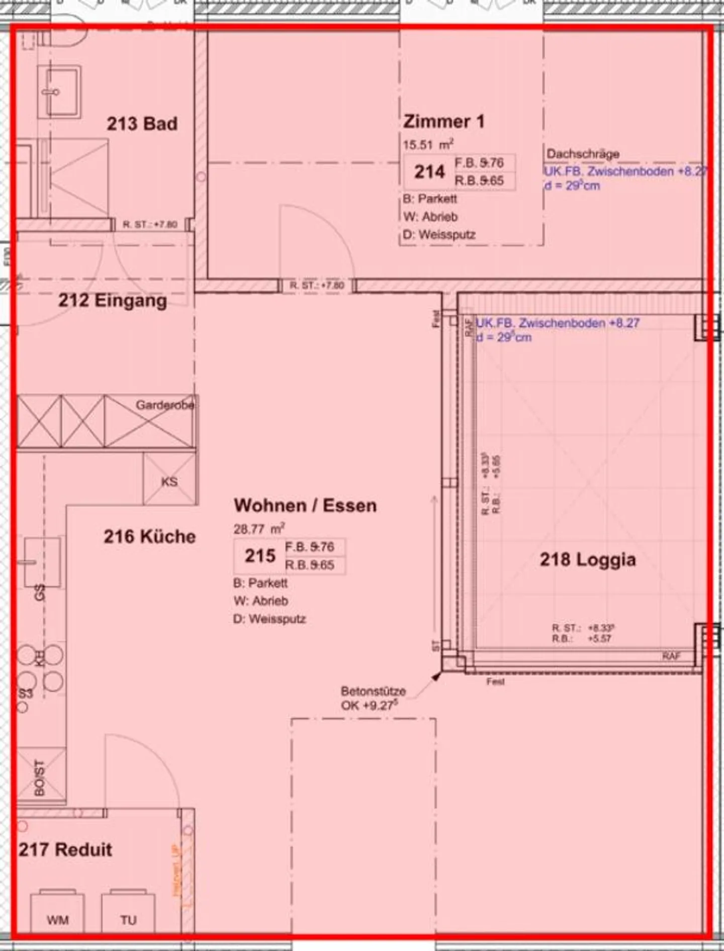 Lichtdurchflutete 2.5-Zimmer-Neubaudachwohnung an ruhiger Lage - Foto 5 von 6