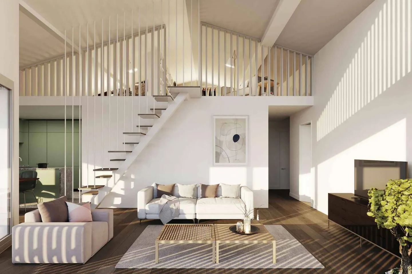 New 4.5-room penthouse apartment with mezzanine and spectacular view - Photo 4 of 8