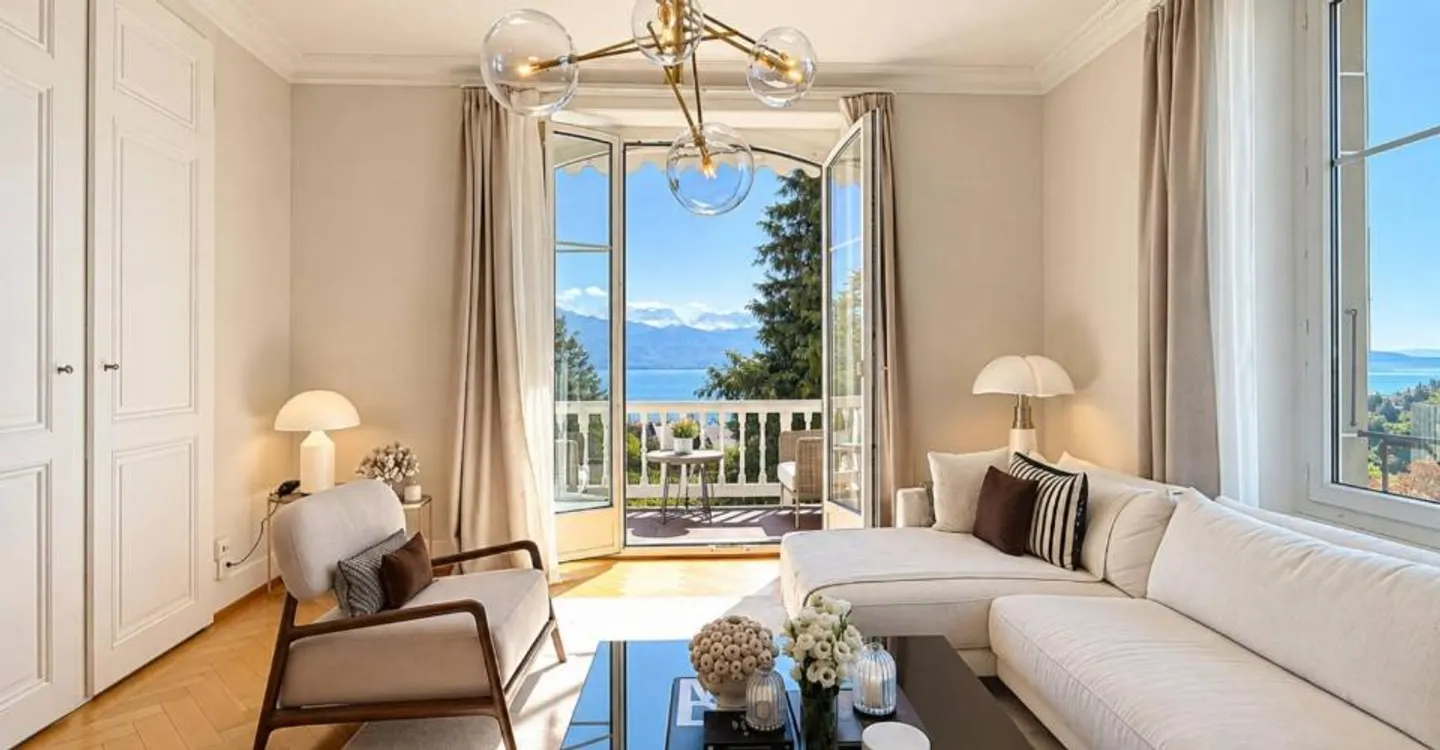 4.5 character rooms in a early 20th-century residence, facing the lake - Photo 1 of 13