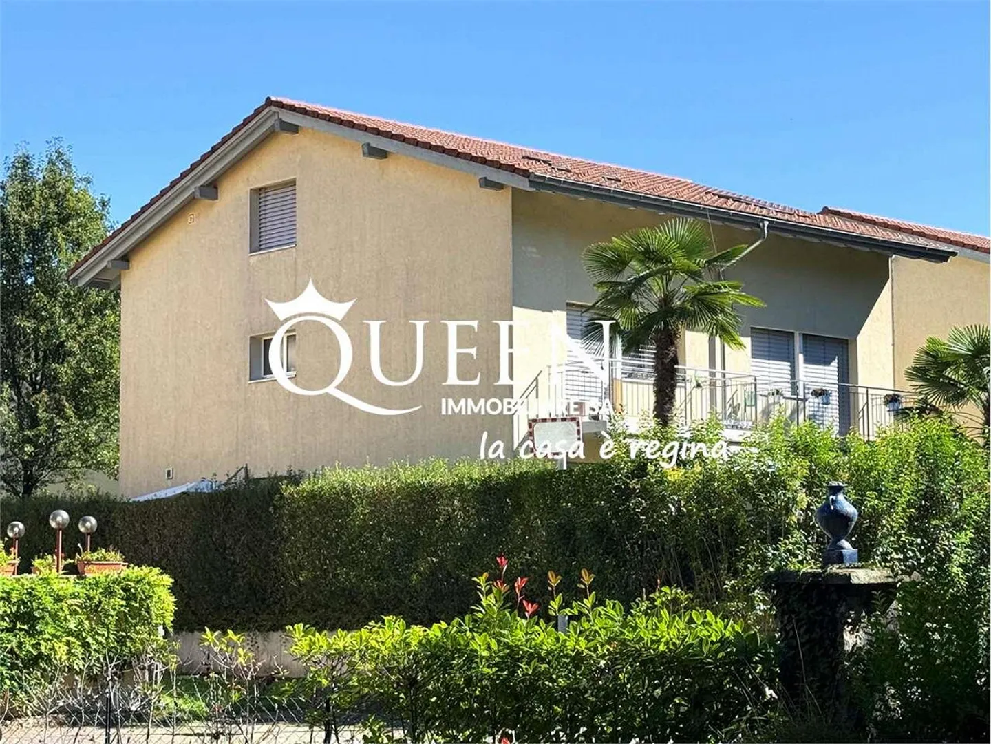 Caslano : maison semi-indépendante, 5.5 pièces, 133 m², jardin, plage - Photo 1 sur 13