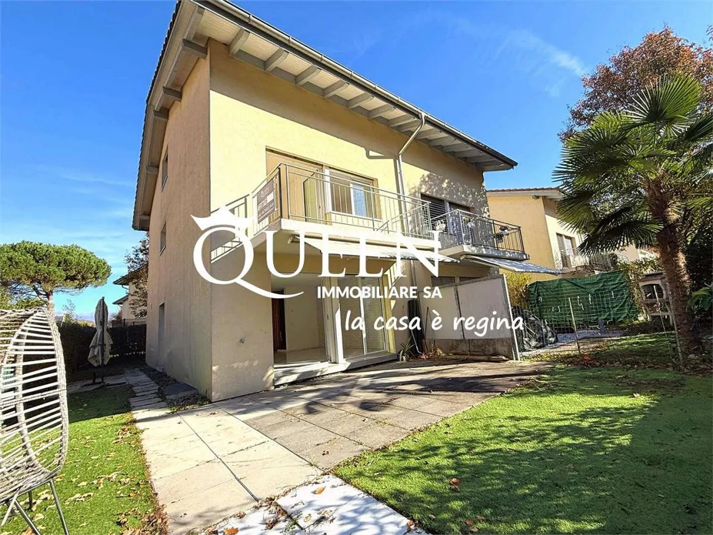 Caslano : maison semi-indépendante, 5.5 pièces, 133 m², jardin, plage - Photo 2 sur 13