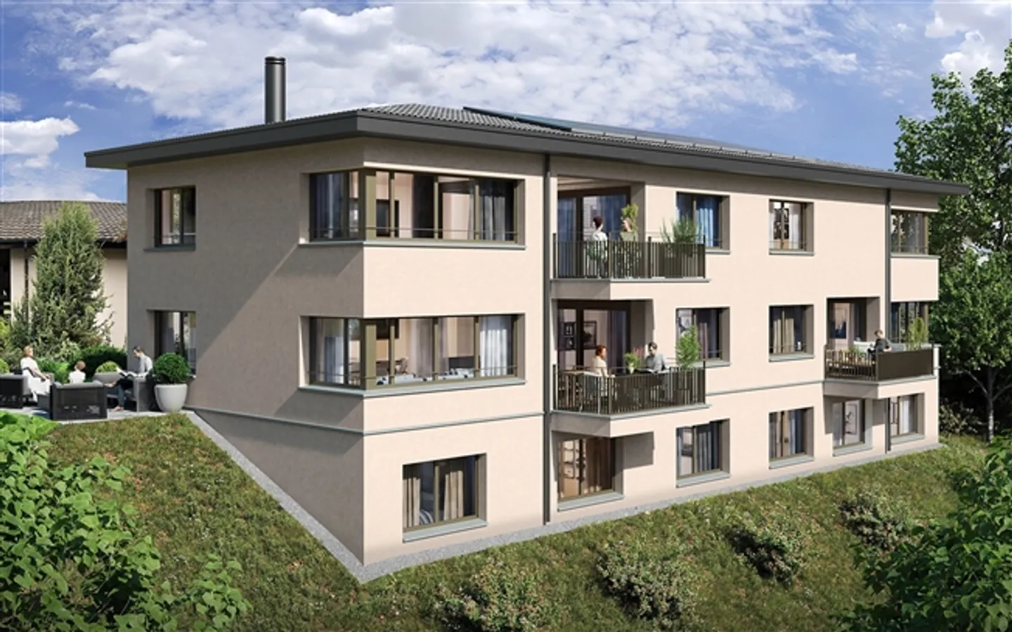 «Exklusive 4.5-Zimmer Attikawohnung in Udligenswil mit Alpensicht» - Foto 12 von 13