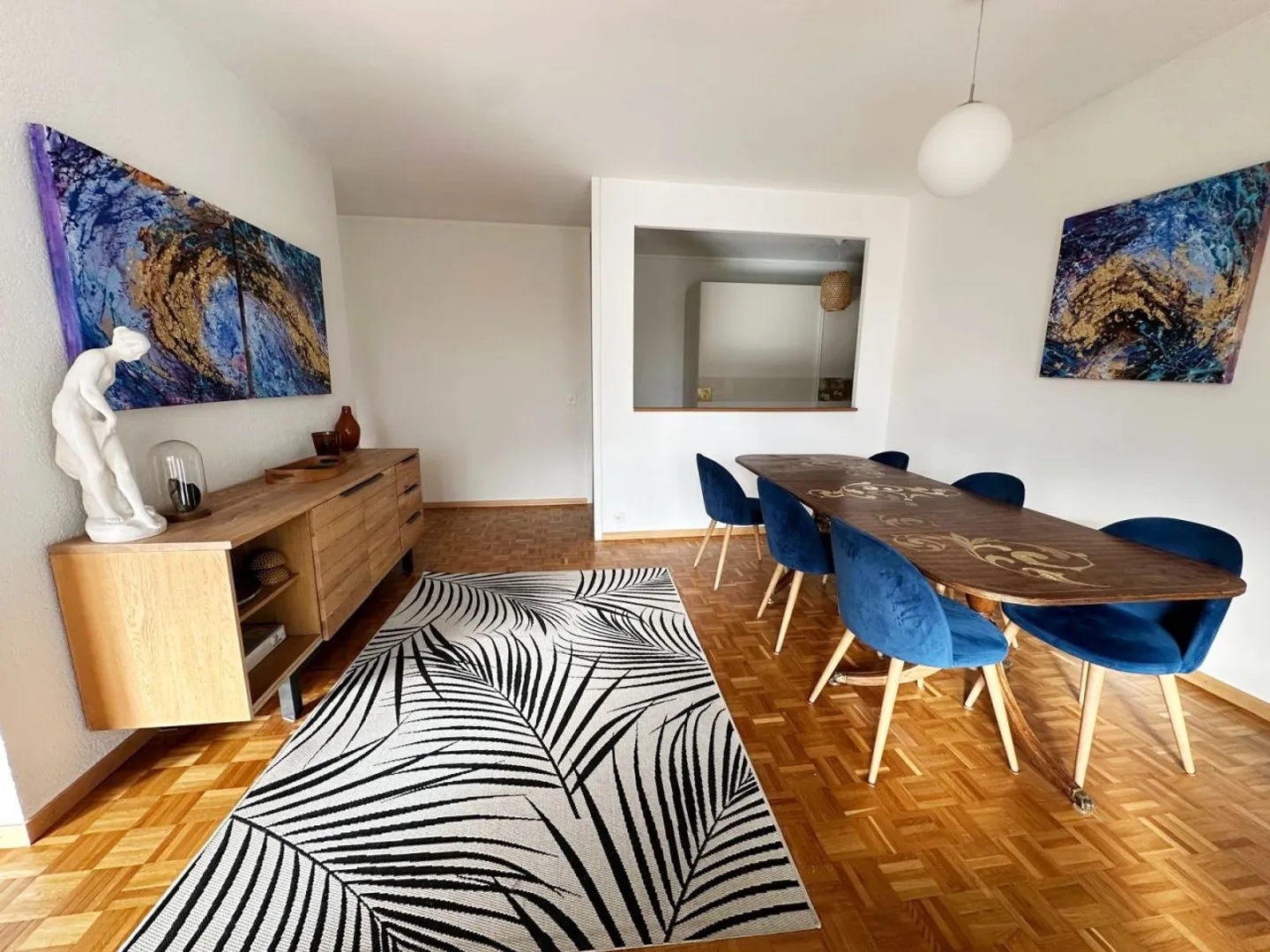 Sous-location - Bel appartement meublé avec 7,5 pièces / 4 chambres / balcon - Photo 1 sur 13
