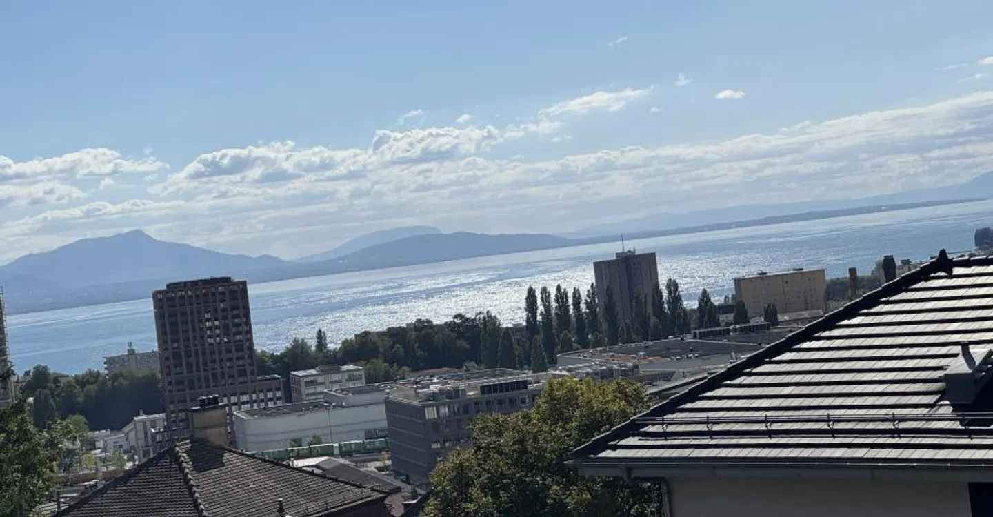 Attique moderne avec vue lac - Photo 1 sur 9