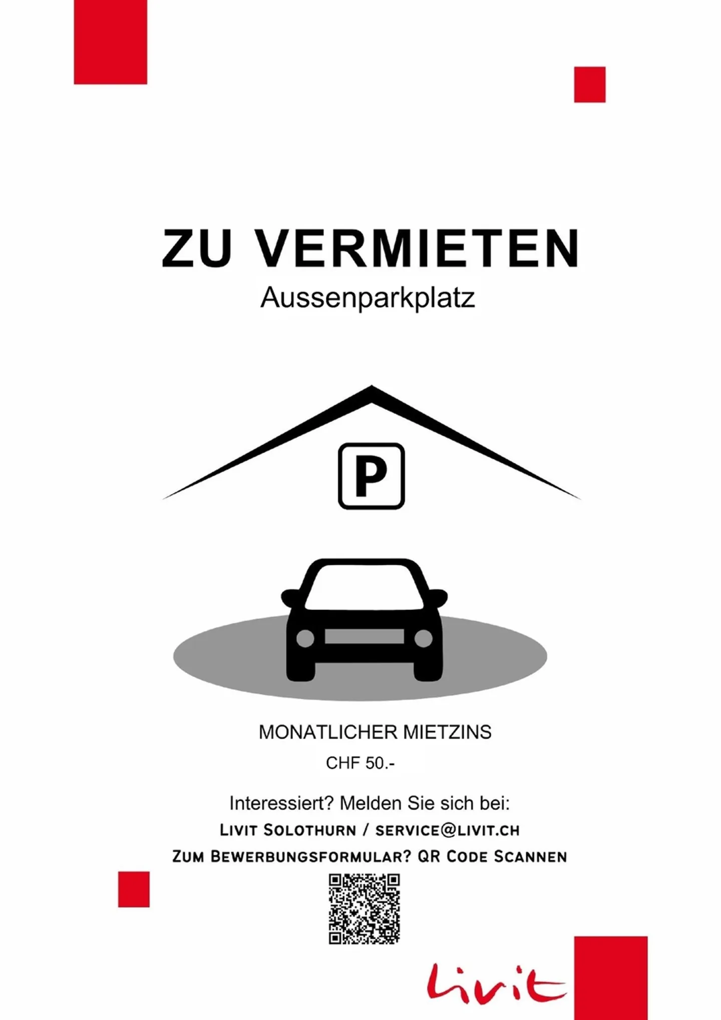 Aussenparkplatz in Gränichen - Foto 1 von 1