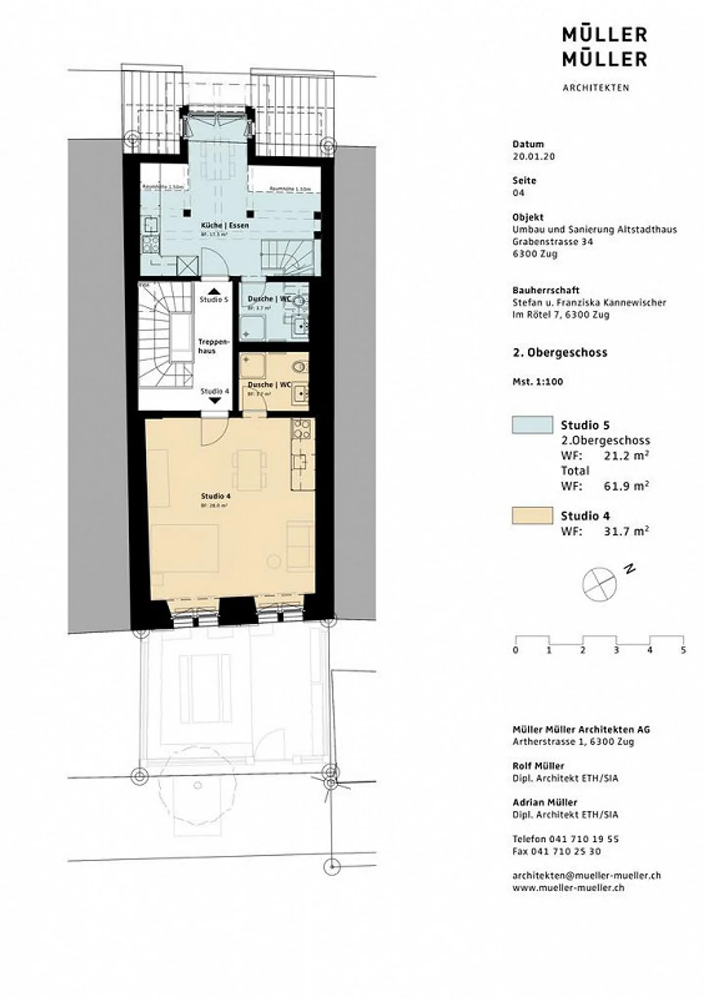 Charmante Maisonette in Zug - Foto 2 von 7
