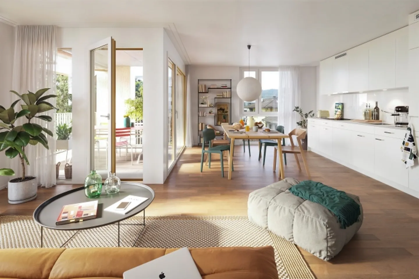 Ideale per appartamenti condivisi - Appartamento di 4,5 stanze nel centro di Zurigo Altstetten - Foto 2 di 8