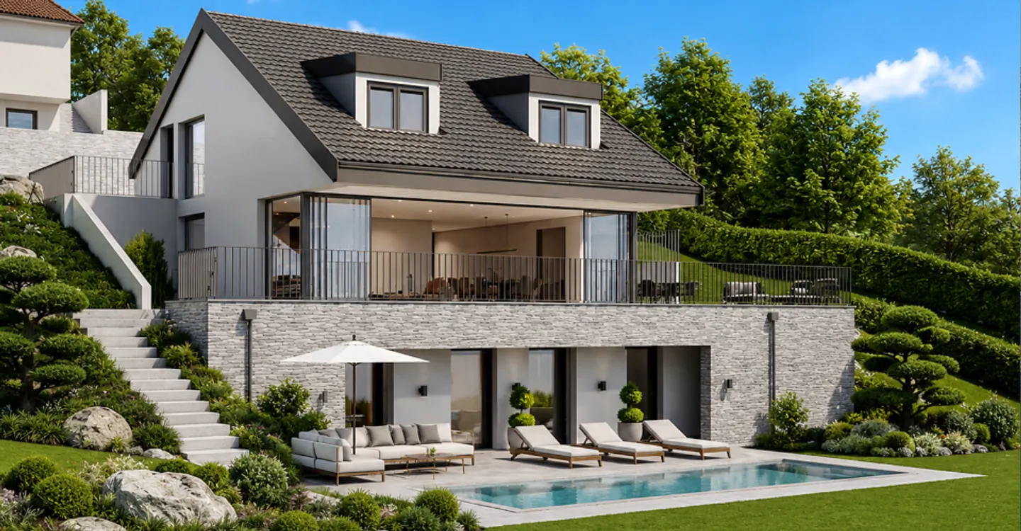 Contemporary Villa with Pool - Photo 1 of 10