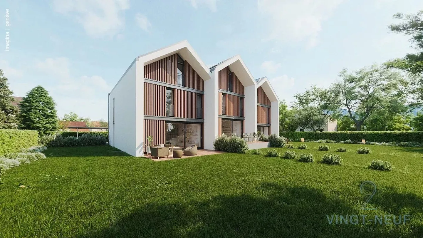 In arrivo - 3 ville bifamiliari nel villaggio di Onex - Foto 6 di 11