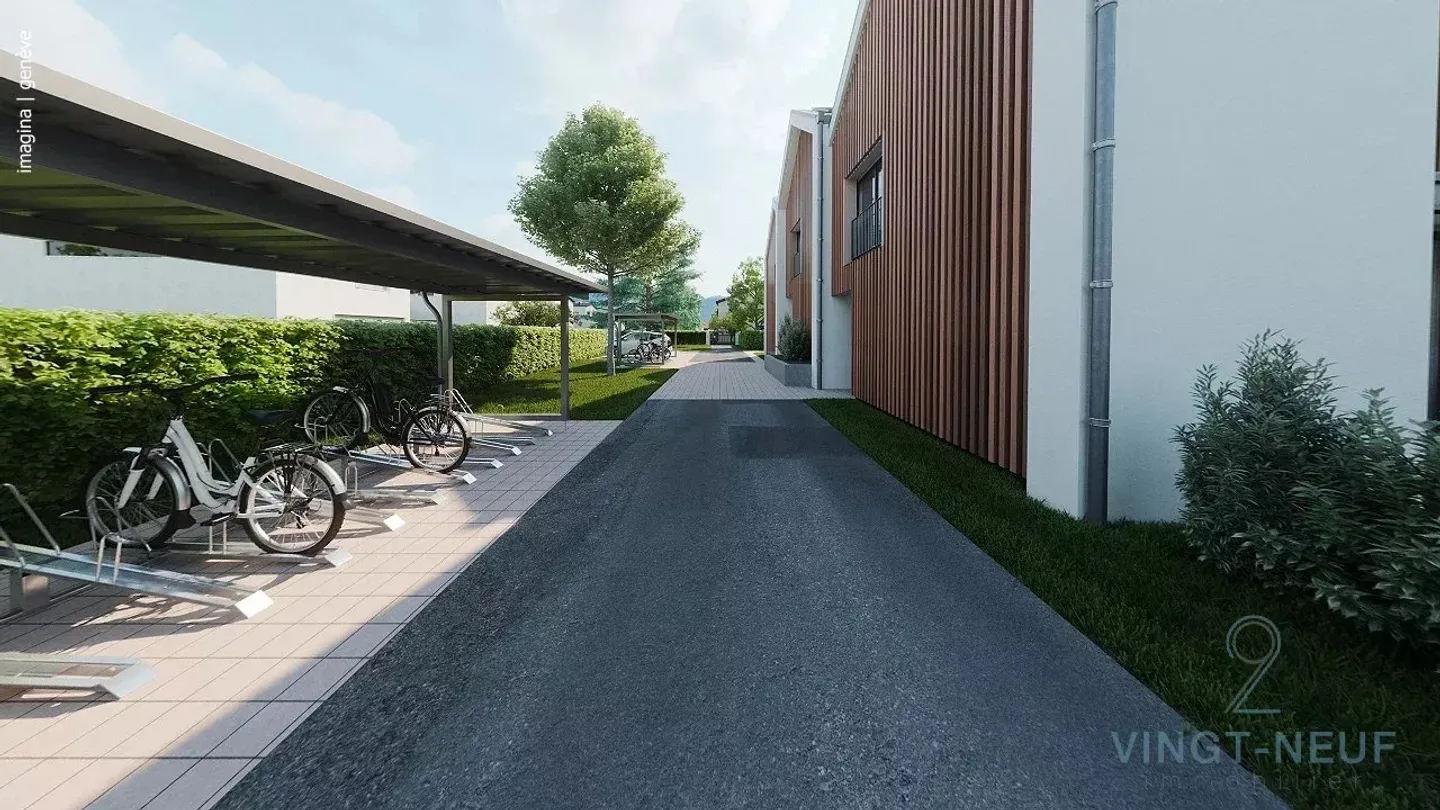 In arrivo - 3 ville bifamiliari nel villaggio di Onex - Foto 8 di 11