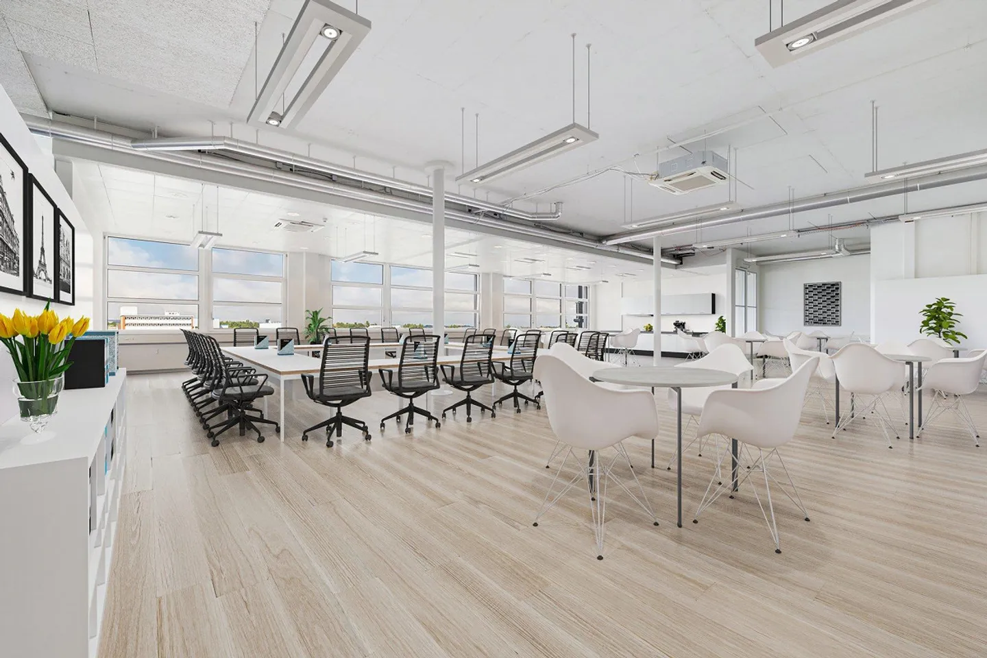 Surface de bureau attrayante avec vue sur le Rhin et possibilités d'aménagement flexibles - Photo 4 sur 7