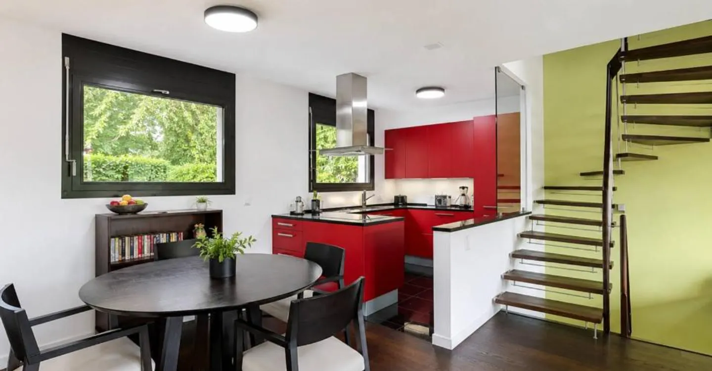 Villa mitoyenne contemporaine avec jardins et vue dégagée à Pully - Foto 5 di 10