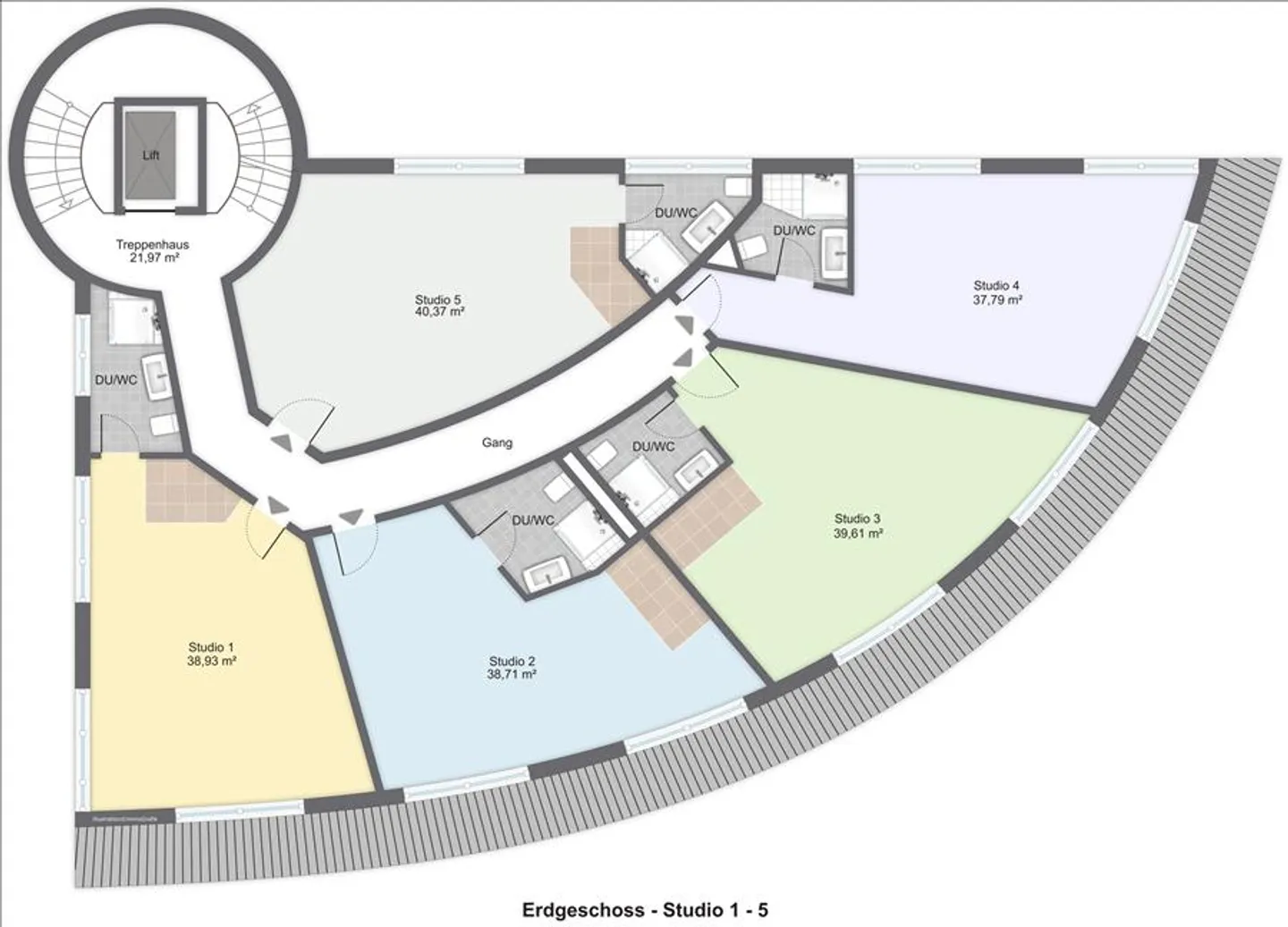 Möbliertes Apartment in Zentraler Lage - Foto 6 von 6