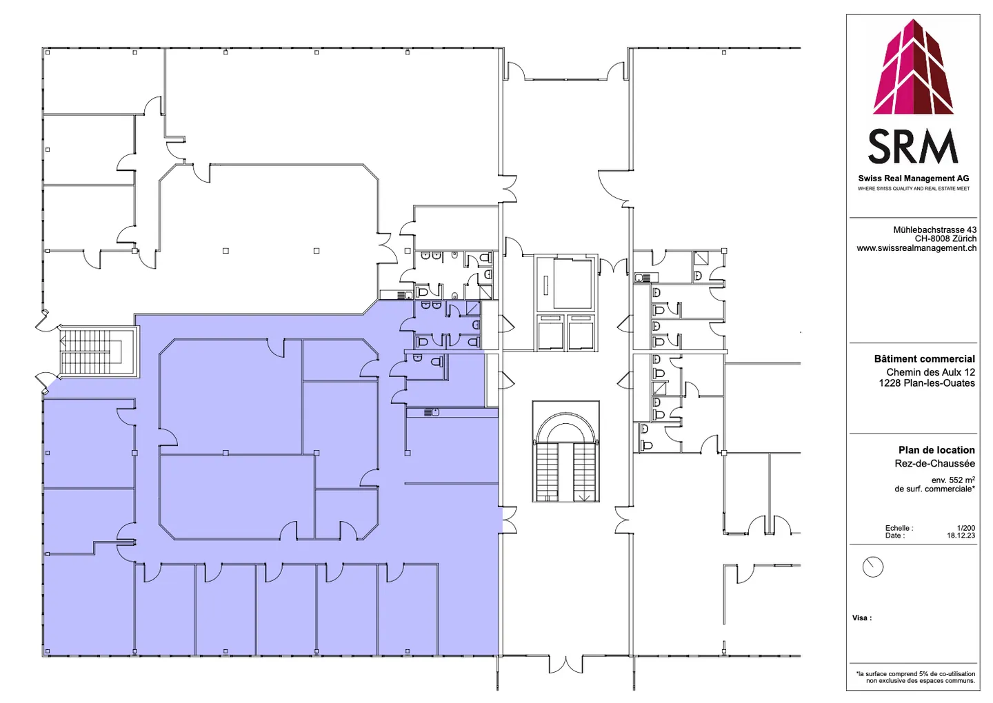 552m2 Uffici al piano terra del CTN 12 a Plan-les-Ouates - Foto 2 di 8