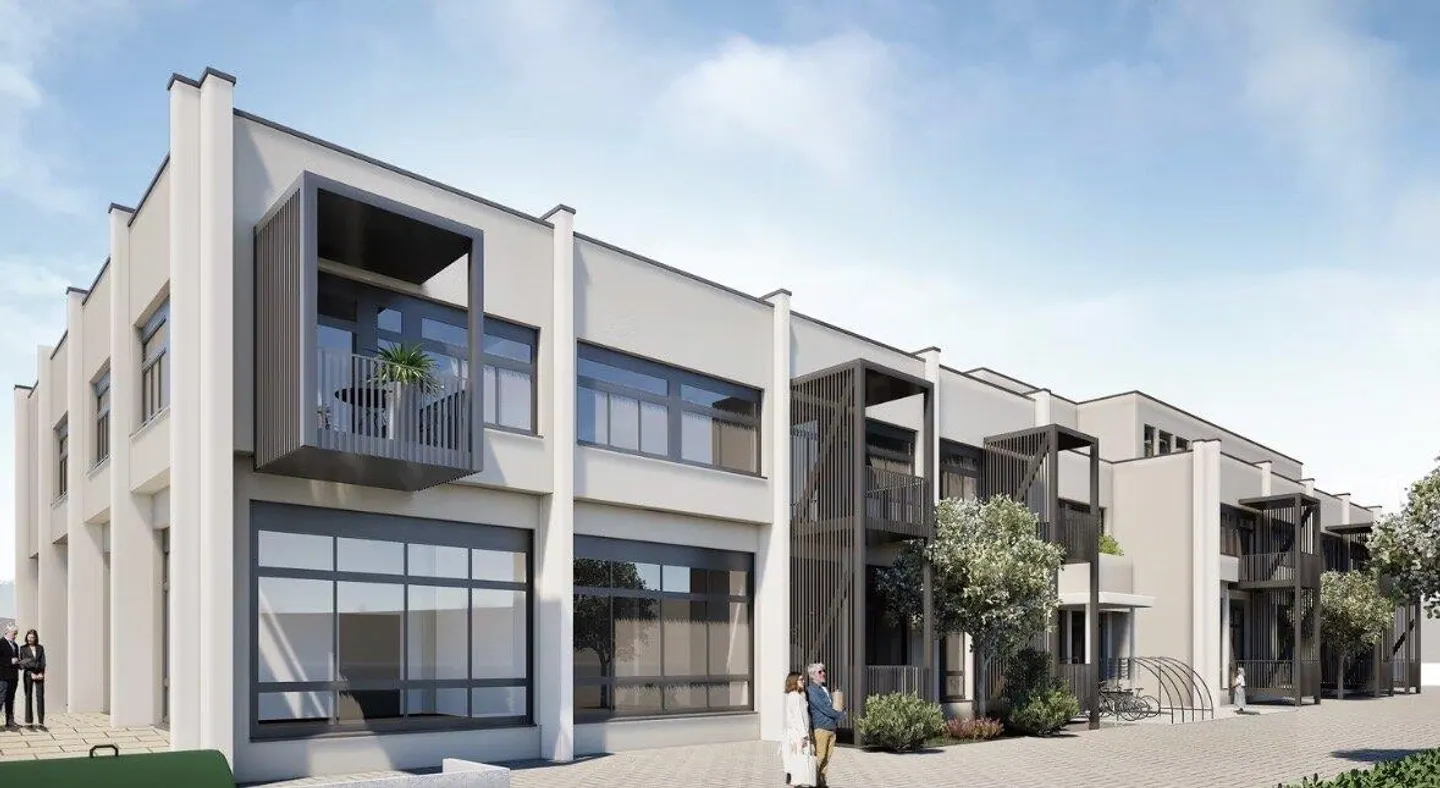 Helle 1-Zimmer-Wohnung mit hohen Decken, Balkon und Dachterrasse - Foto 1 von 6