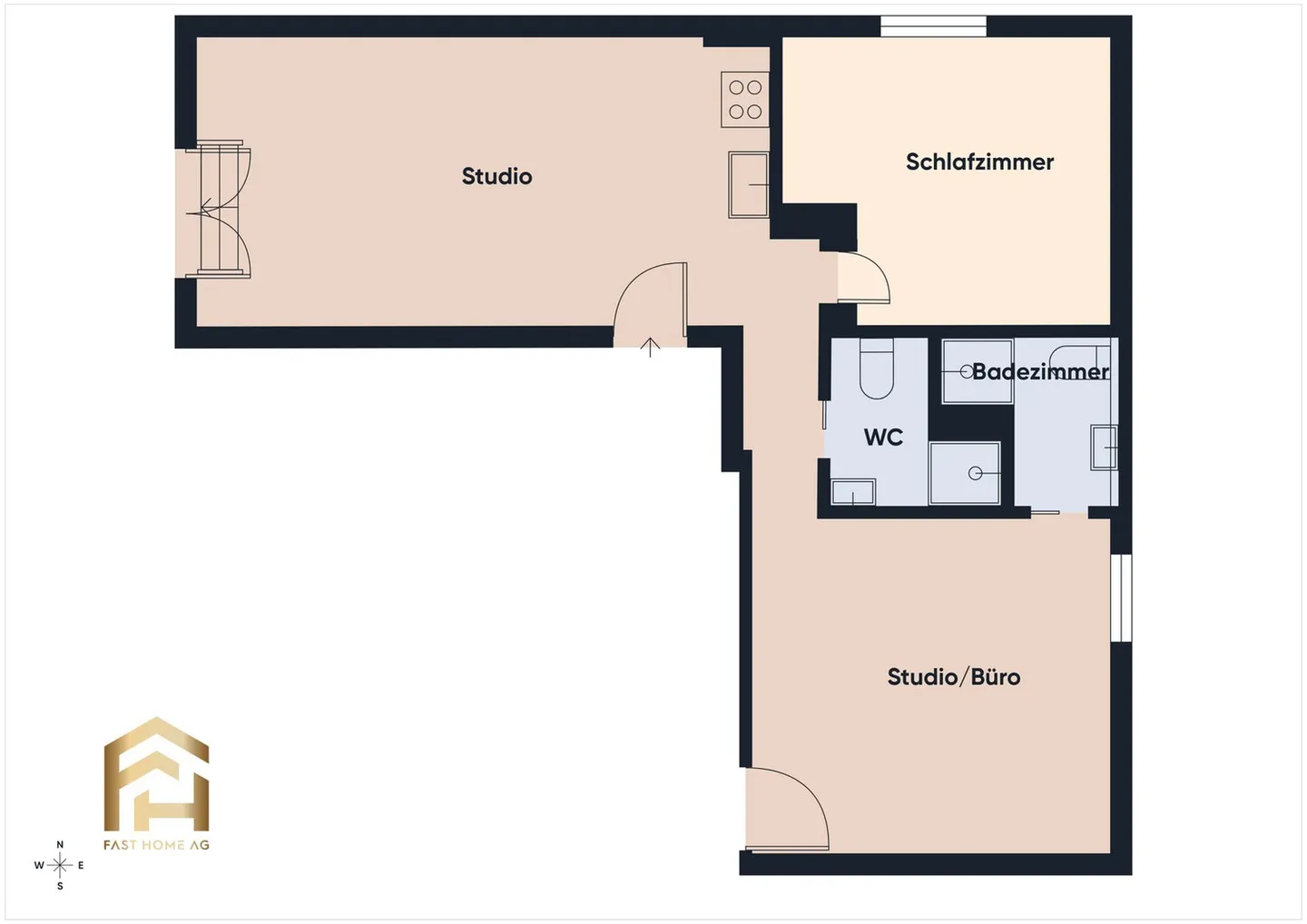 Charmante 3.5 ZWG in ruhiger Lage  gepflegt, renoviert und zentral - Foto 12 von 13