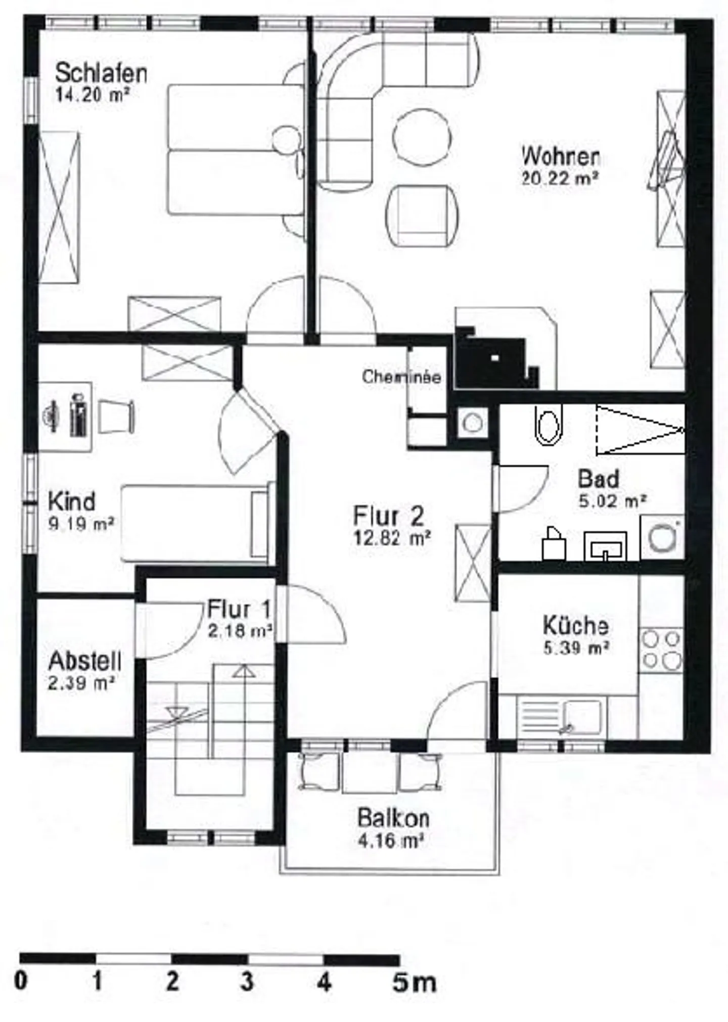 Appartement ensoleillé de 3 1/2 pièces au centre dans une maison traditionnelle d'Appenzell - Photo 13 sur 13