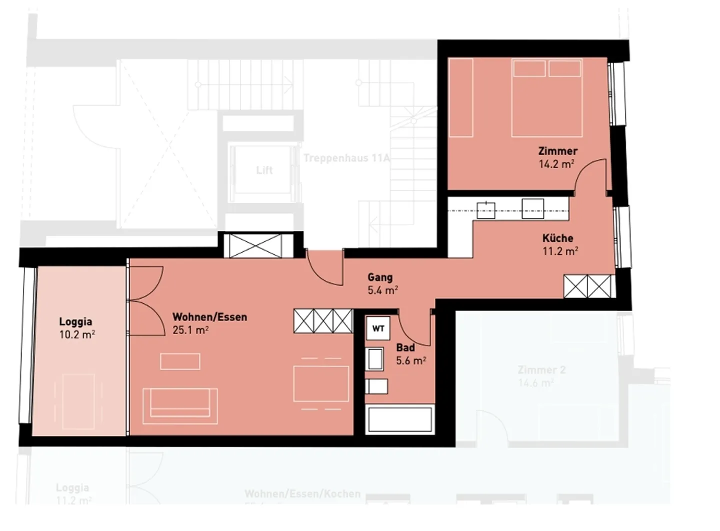 Charmante 2.5-Zimmer-Wohnung - Foto 5 von 5