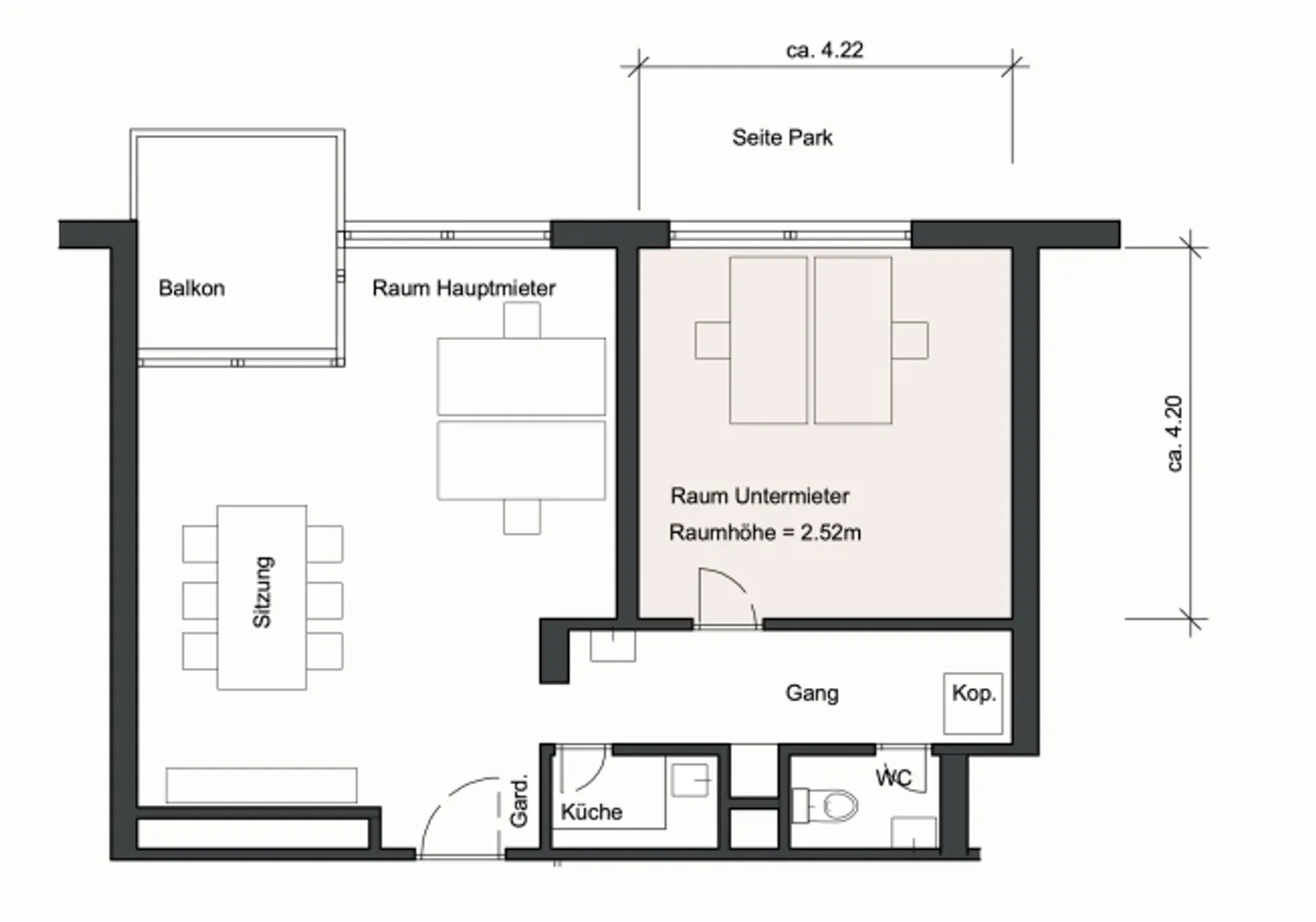 Commercial à louer, Seefeldstrasse 152 (Zürich, Suisse) - Photo 4 sur 5