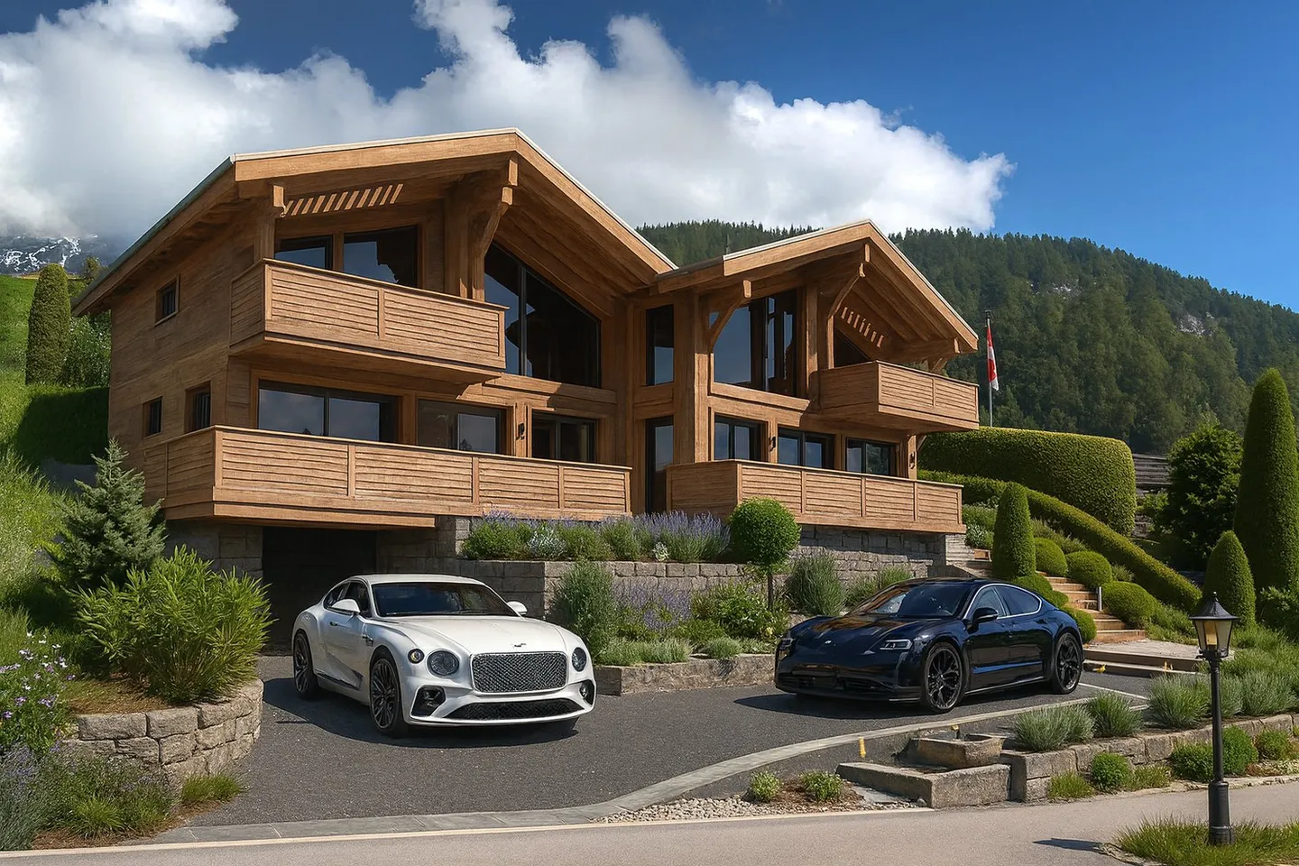 PROGETTO DI 2 NUOVI CHALET A MEDIERES (VERBIER) - Foto 2 di 13