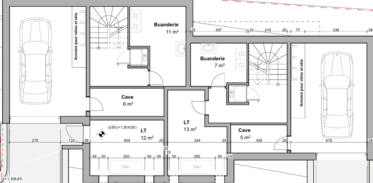 PROGETTO DI 2 NUOVI CHALET A MEDIERES (VERBIER) - Foto 13 di 13