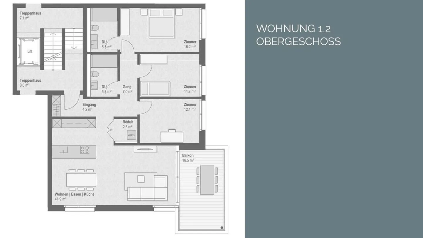 Familienwohnung mit Balkon - Foto 13 von 14