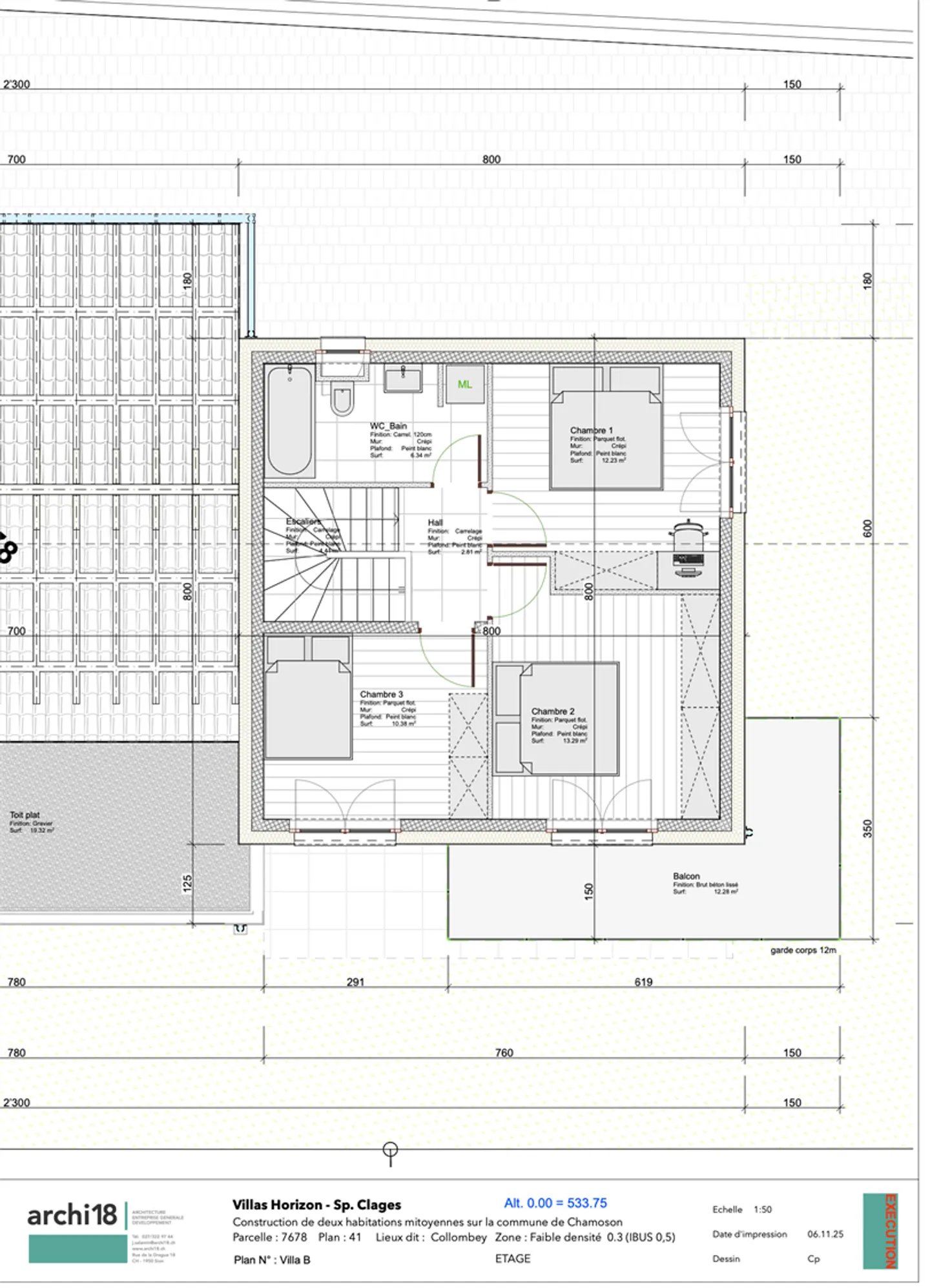 Villa familiale avec 4,5 pièces près de la zone de construction - Photo 7 sur 9