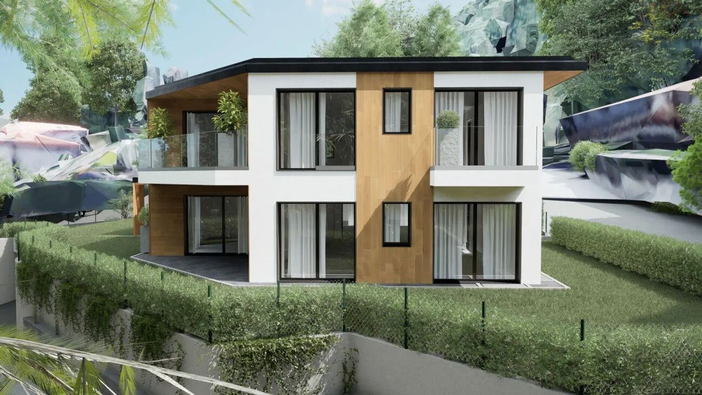 Schöne neu gebaute 4,5-Zimmer-Wohnung mit Garten - Foto 3 von 3