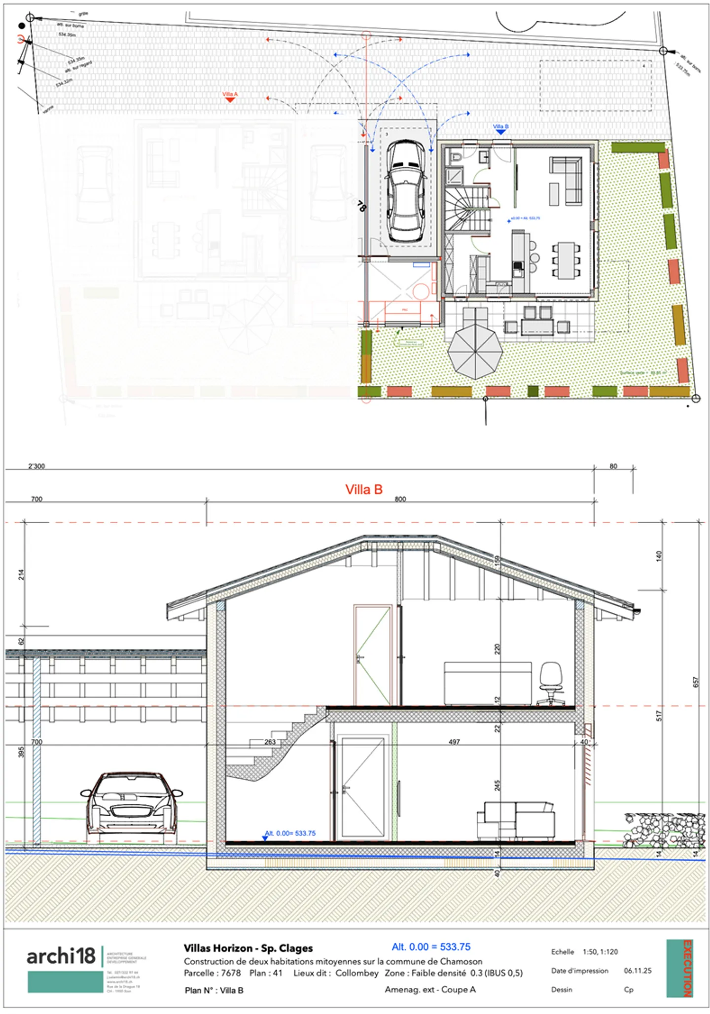 Villa familiale avec 4,5 pièces près de la zone de construction - Photo 9 sur 9