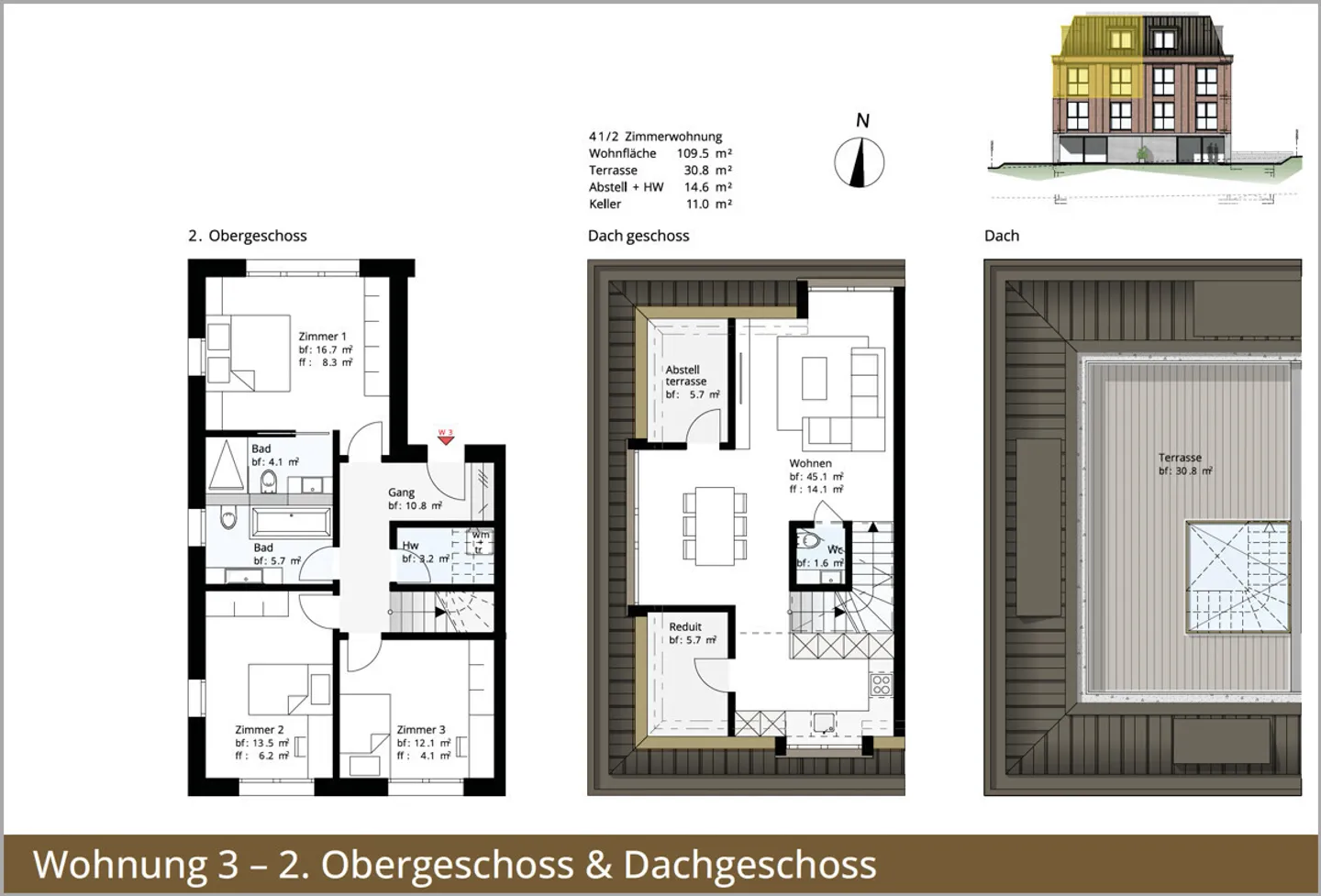 Appartement en duplex de rêve de 124 m2 avec terrasse sur le toit et 1 - Photo 5 sur 6